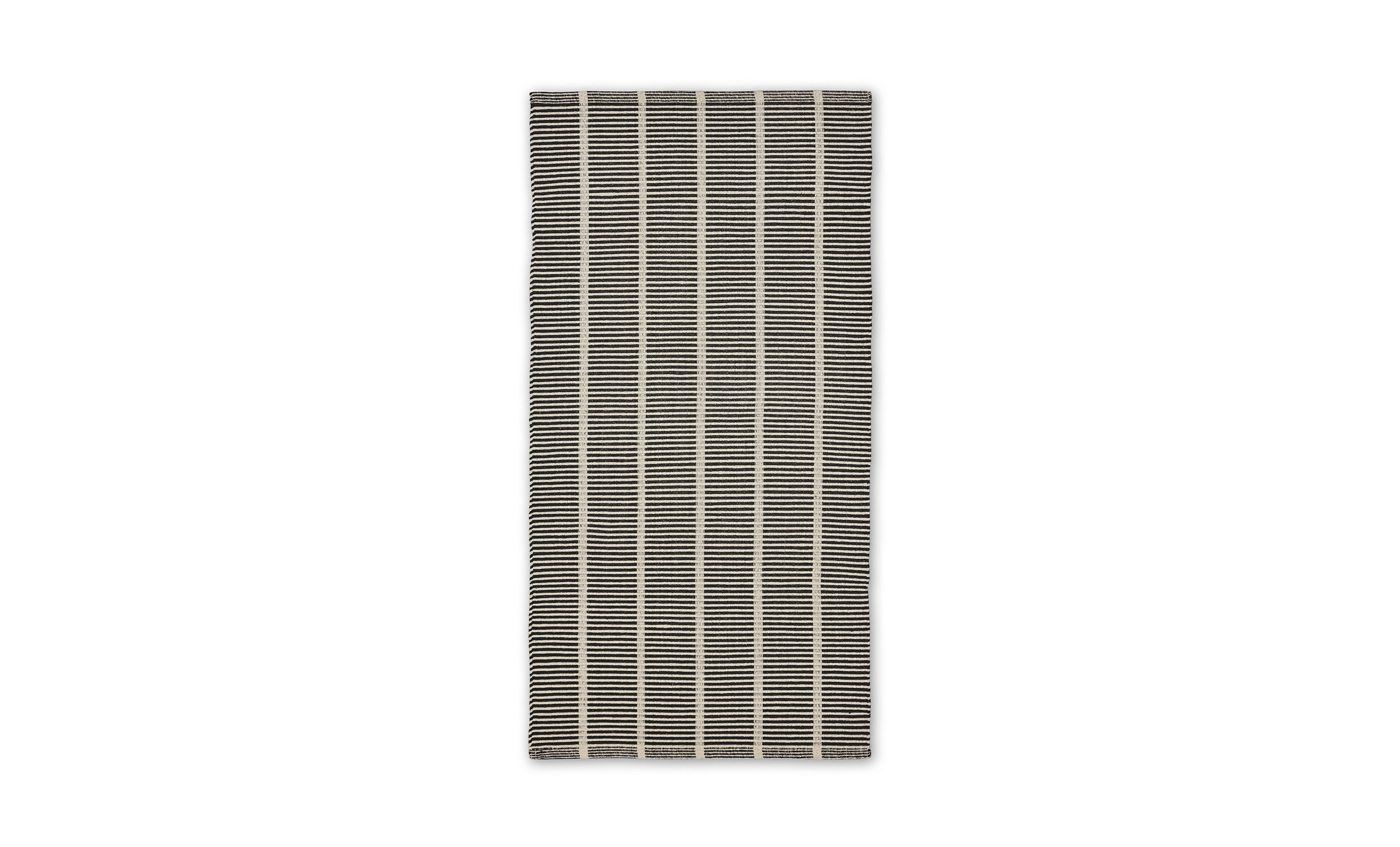 LAGAN Matta 70x140 Svart/Offwhite