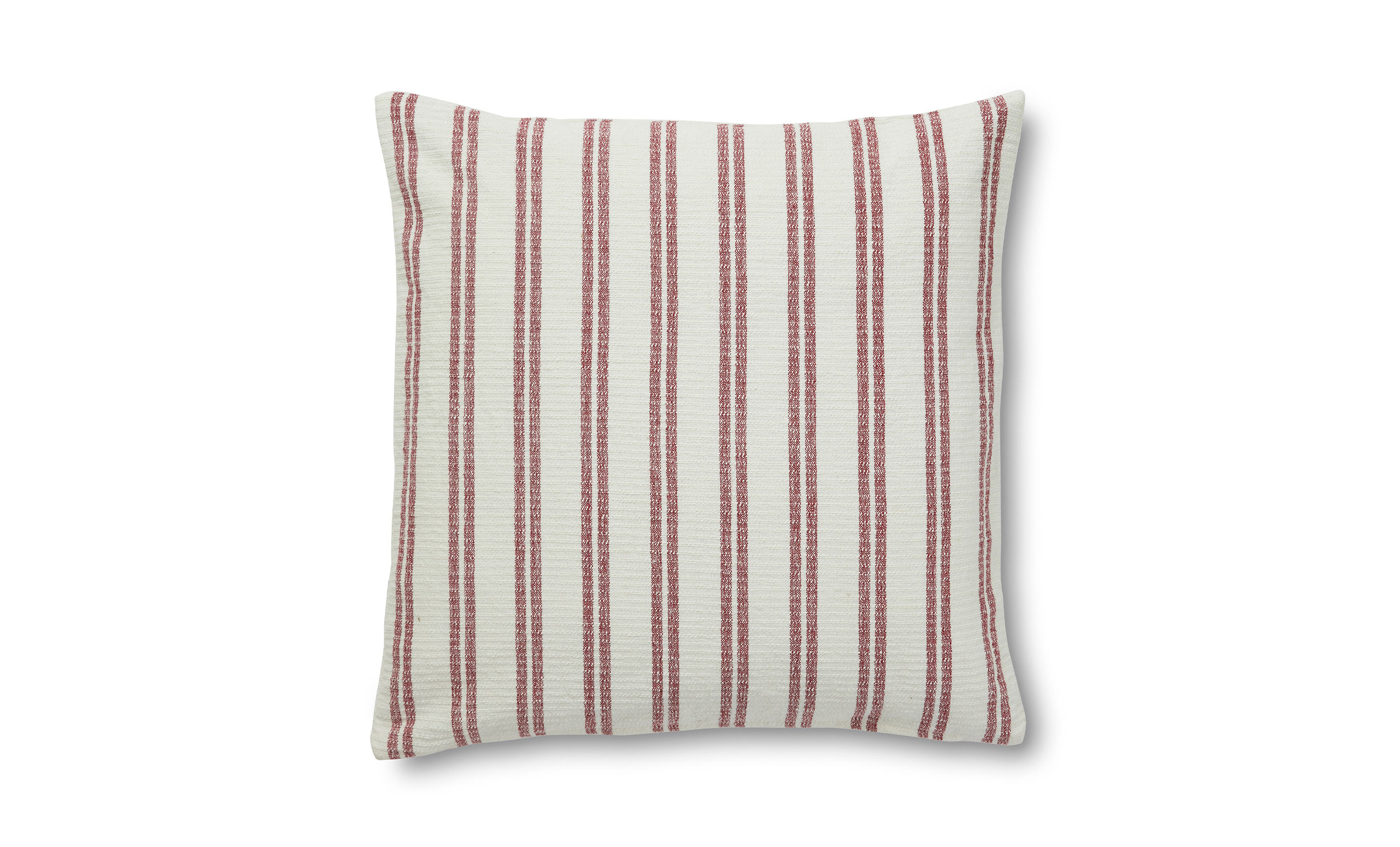 ISEN Kuddfodral 50x50 Röd/Offwhite