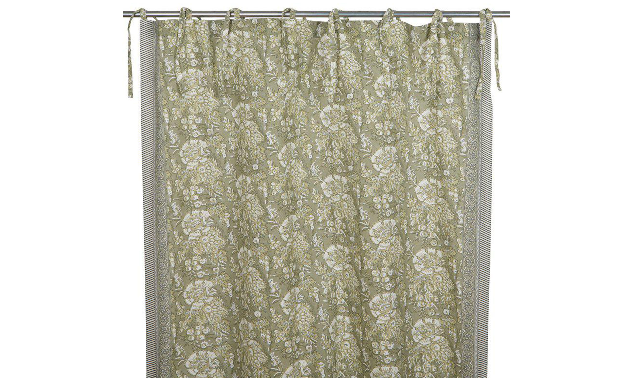 SIGGE Knytgardin 2-p 250cm Ljusgrn