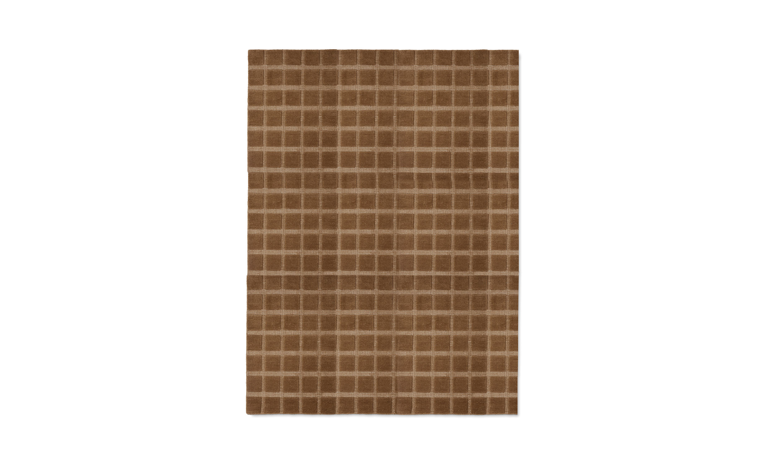 DECO CHECK Matta 200x300 Brun