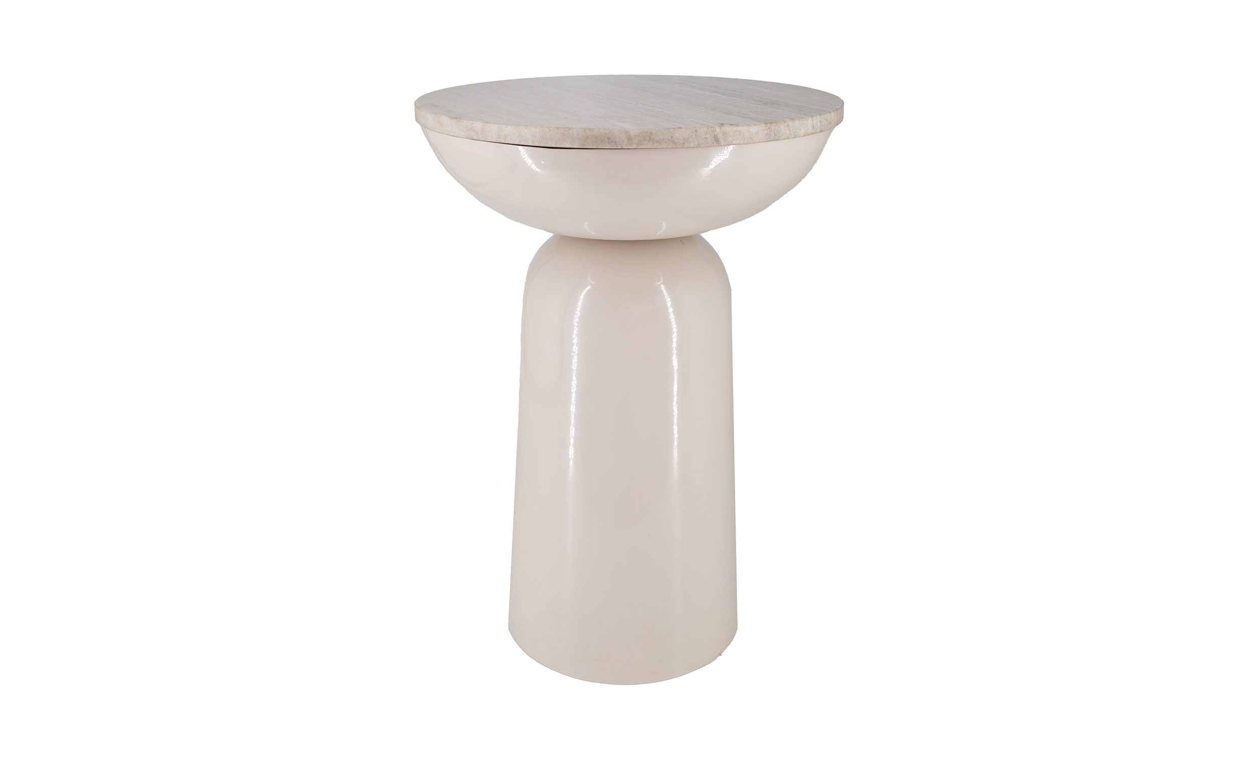 CINDY Sidobord Marmor Beige