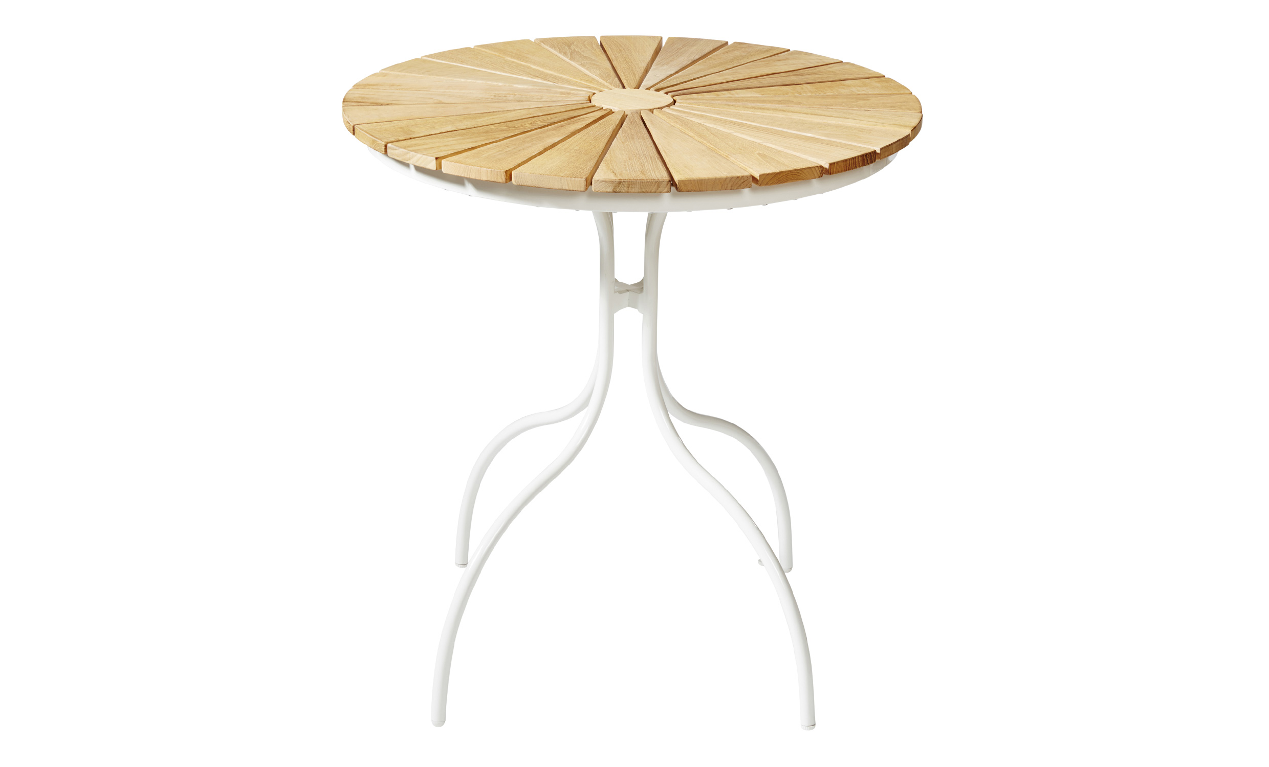 ELLEN Cafbord Teak/Vit 80
