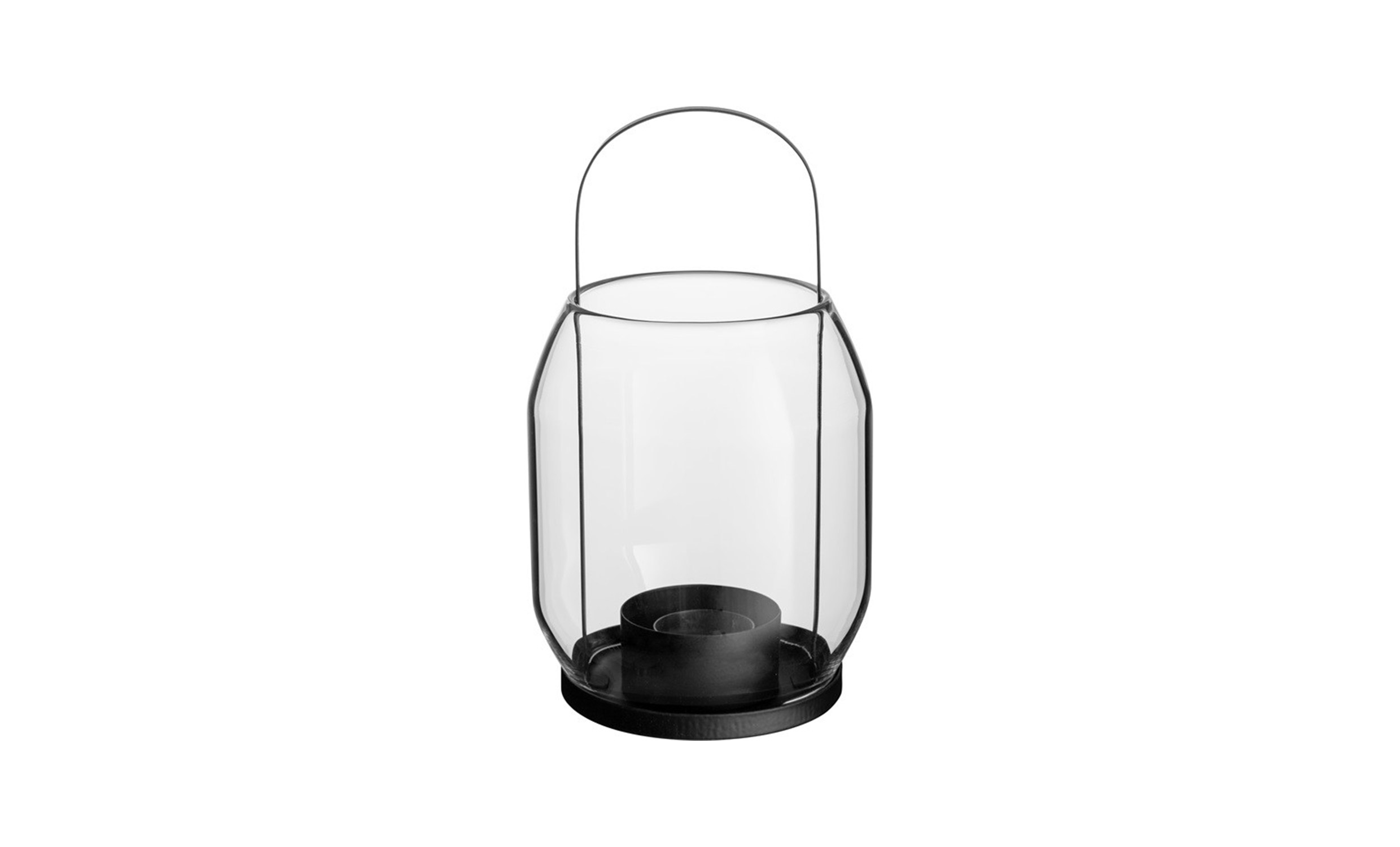 LYKTA Vrmeljus 22cm Svart
