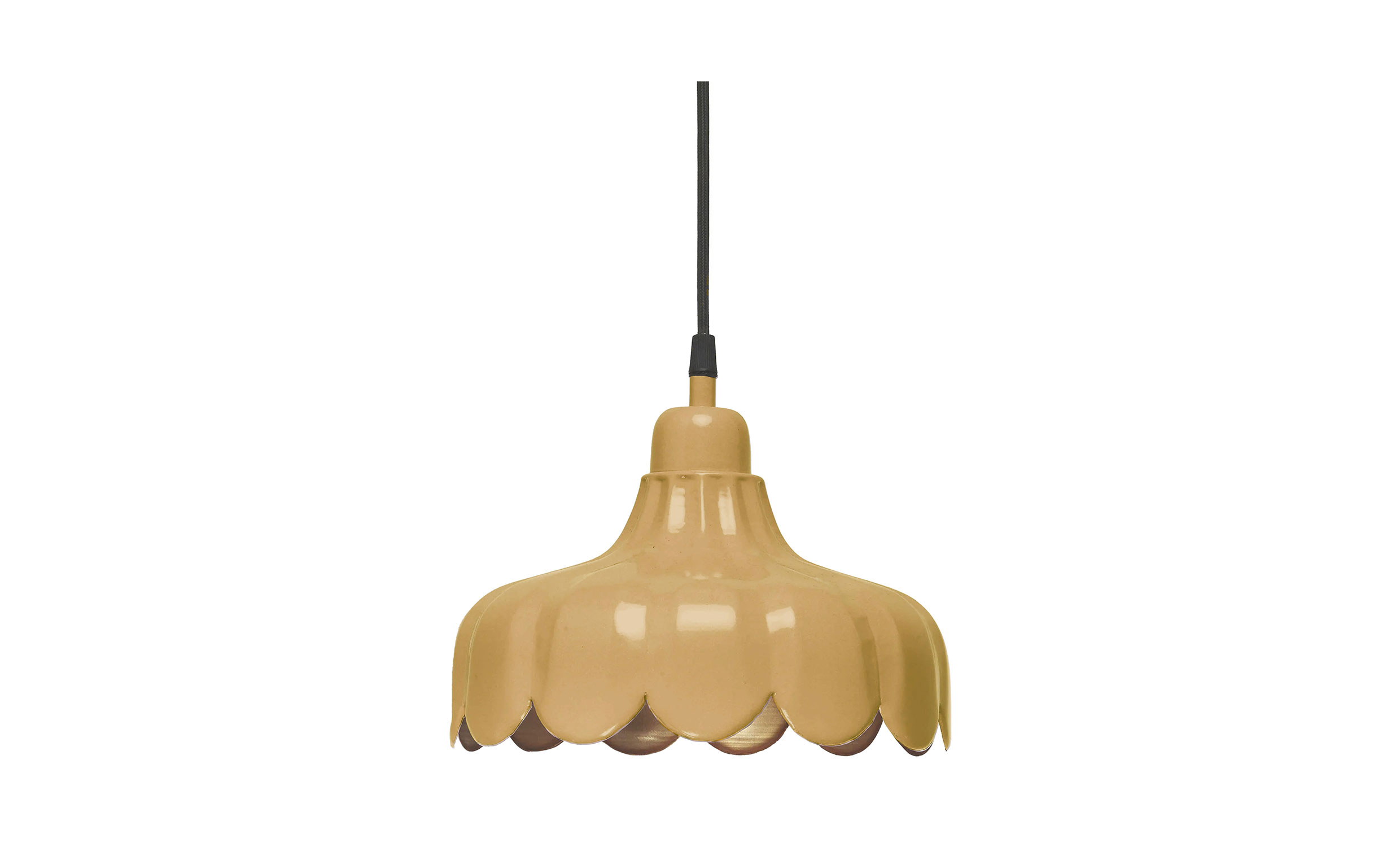 WELLS Taklampa 24cm Gul/Guld