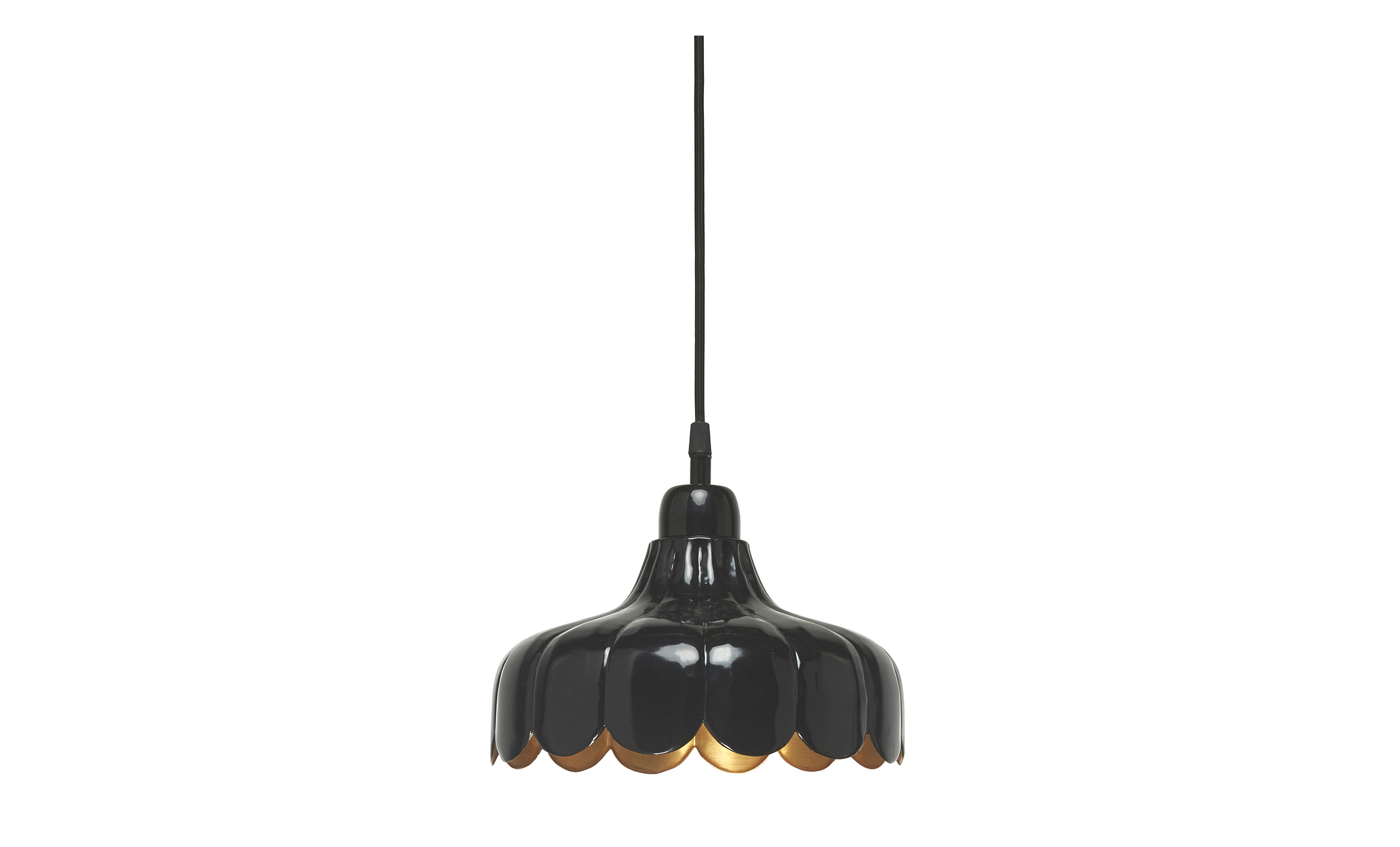 WELLS Taklampa Svart 24cm