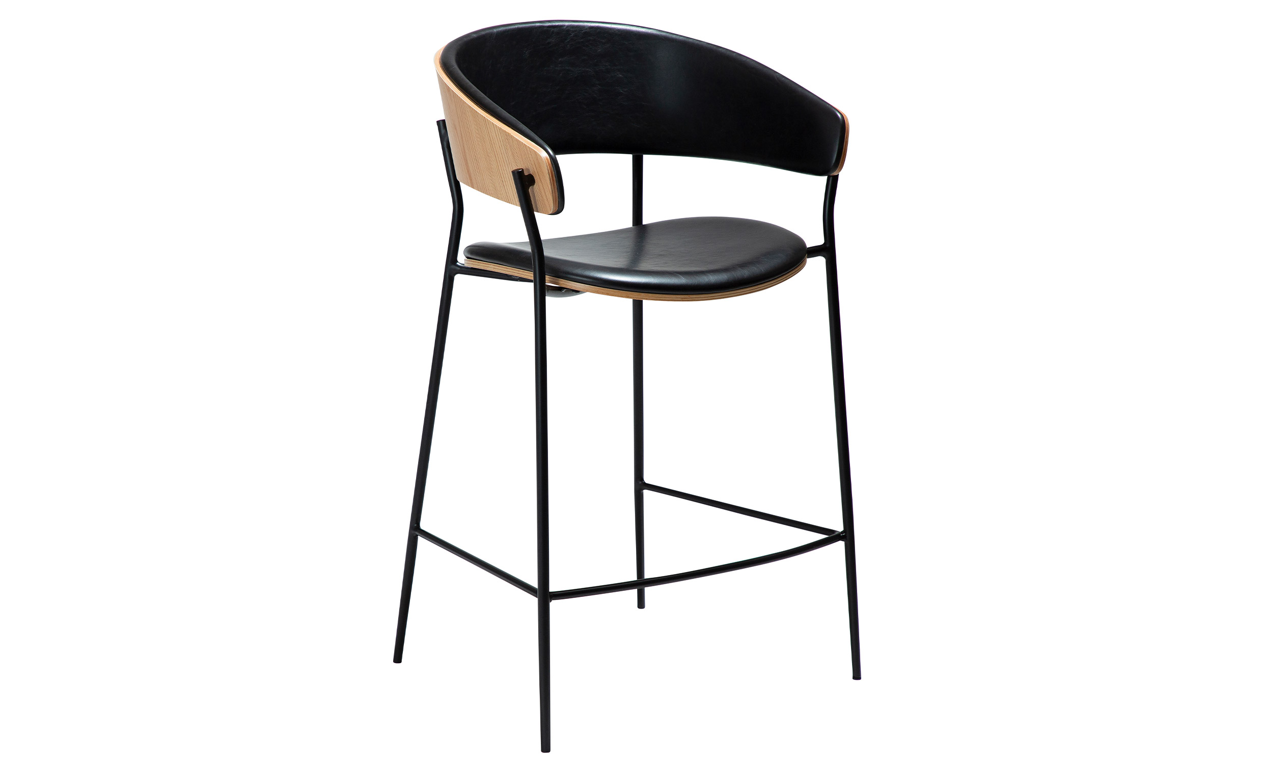 CRIB Barstol Svart/Ek