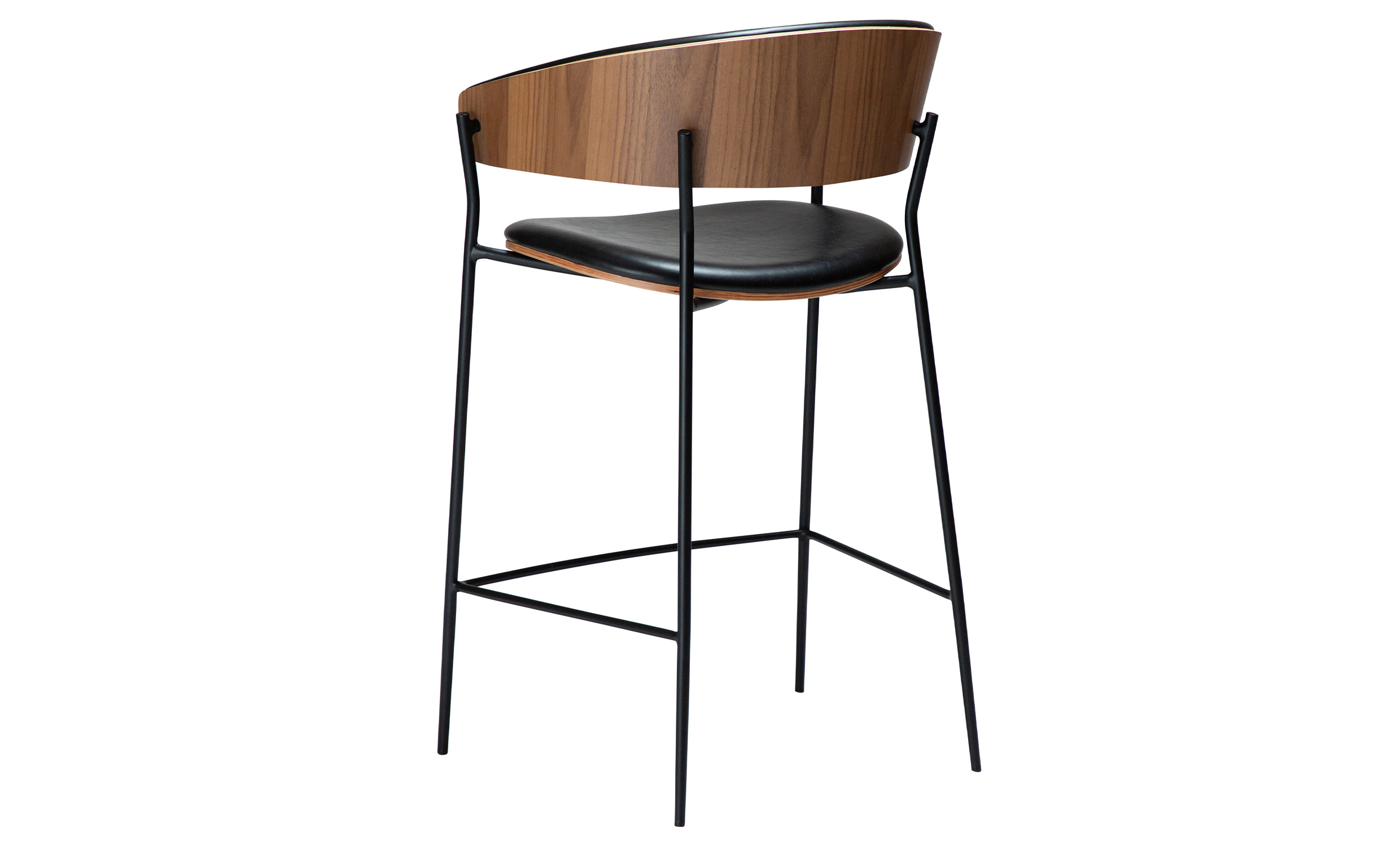 CRIB Barstol Svart/Valnöt från DAN-FORM, bild 2