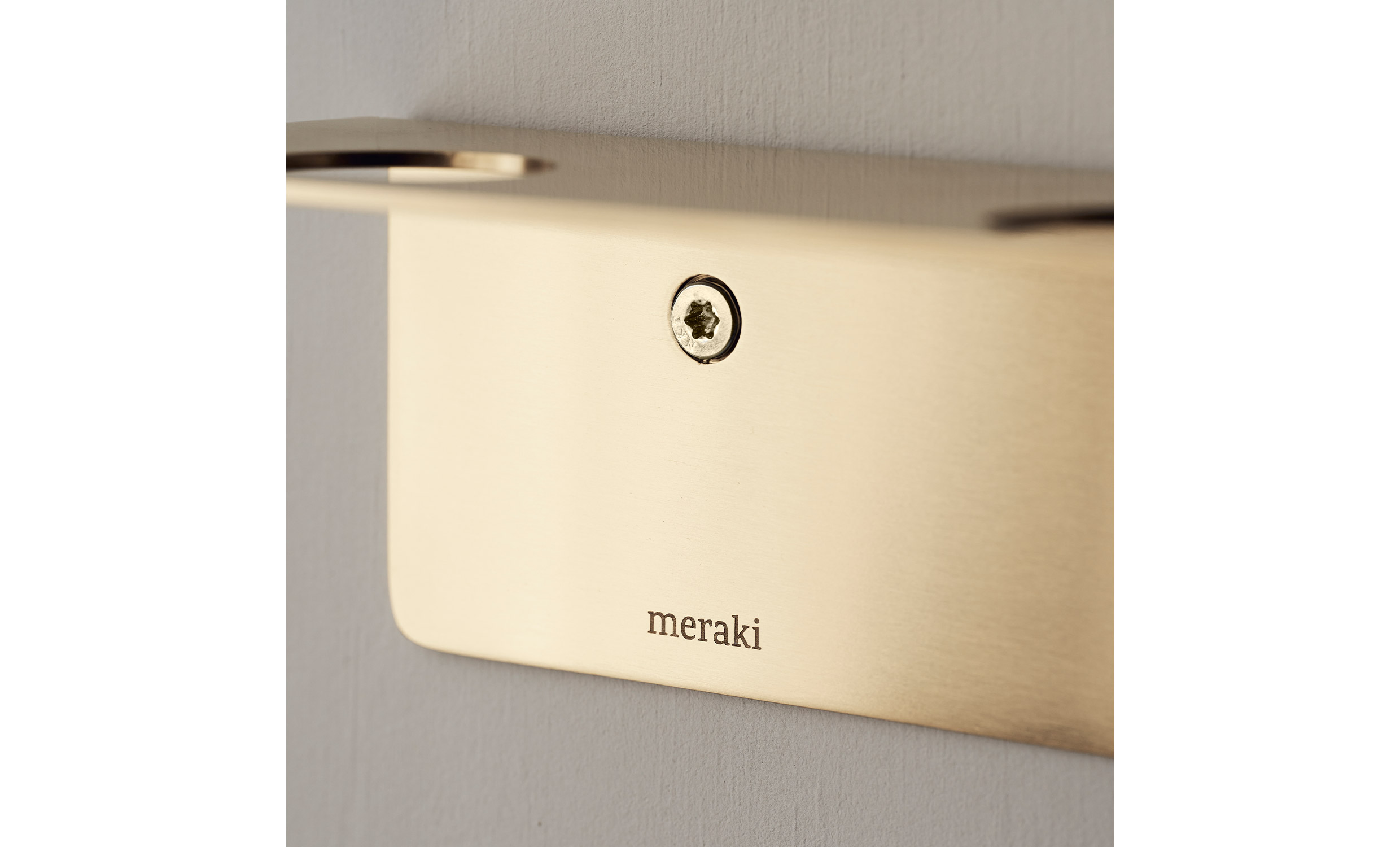 FLASKHÄNGARE med krokar Borstad Mässing från Meraki, bild 2