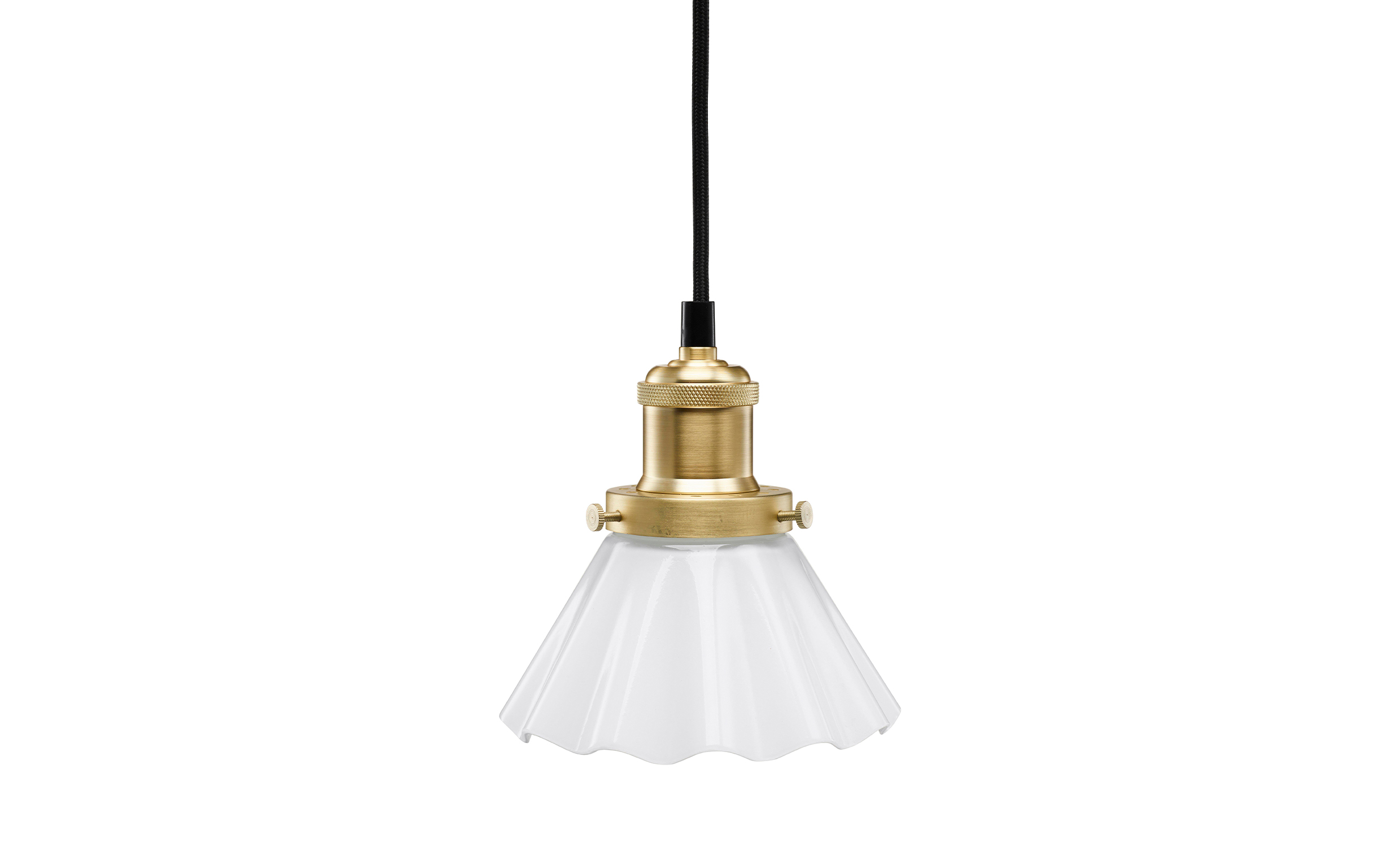 AUGUST Fnsterlampa 15 cm Veckad Opal