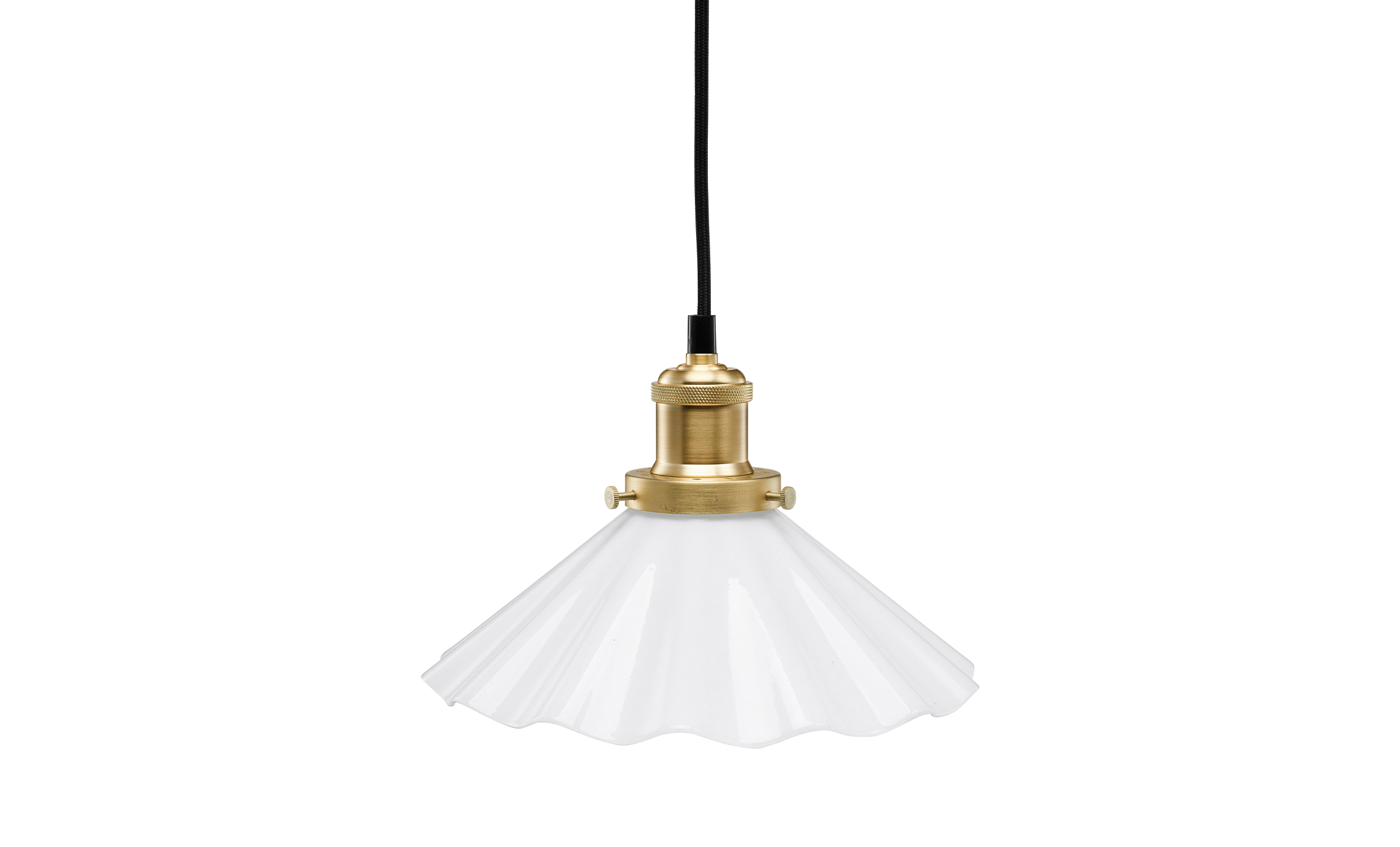 AUGUST Fnsterlampa 25 cm Opal Veckad