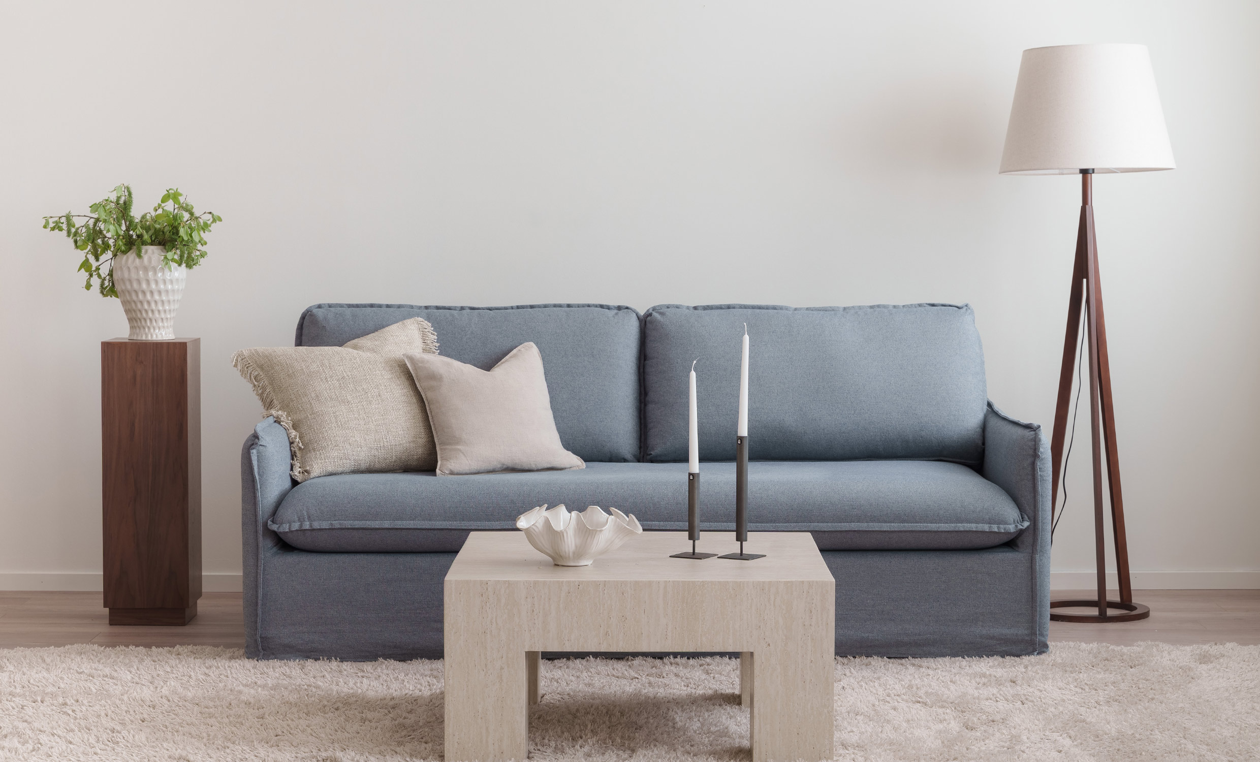 SANDE Bäddsoffa Denimblå från SoffaDirekt, bild 2