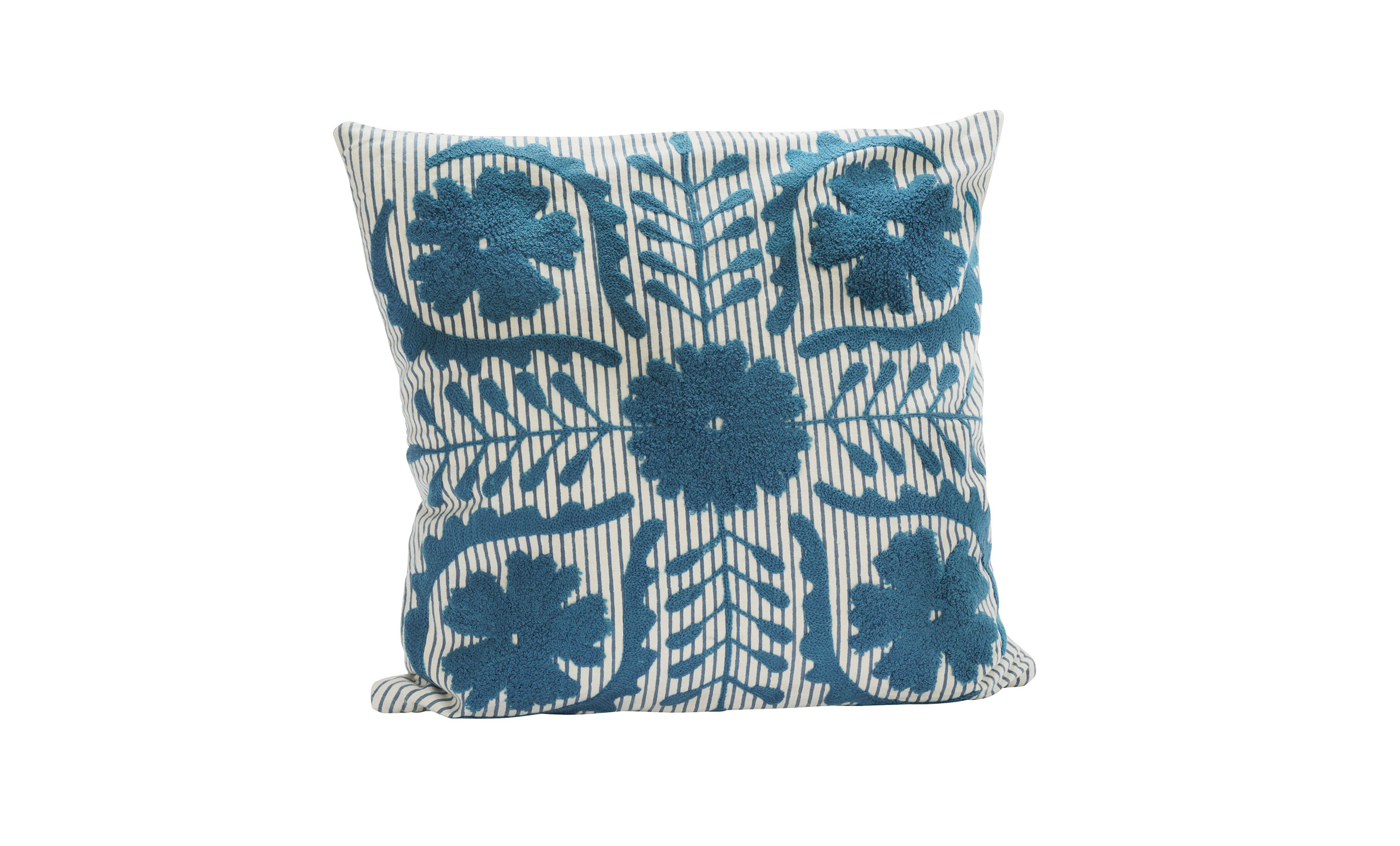 SUZANI Kuddfodral 45x45 Bl�/Vit