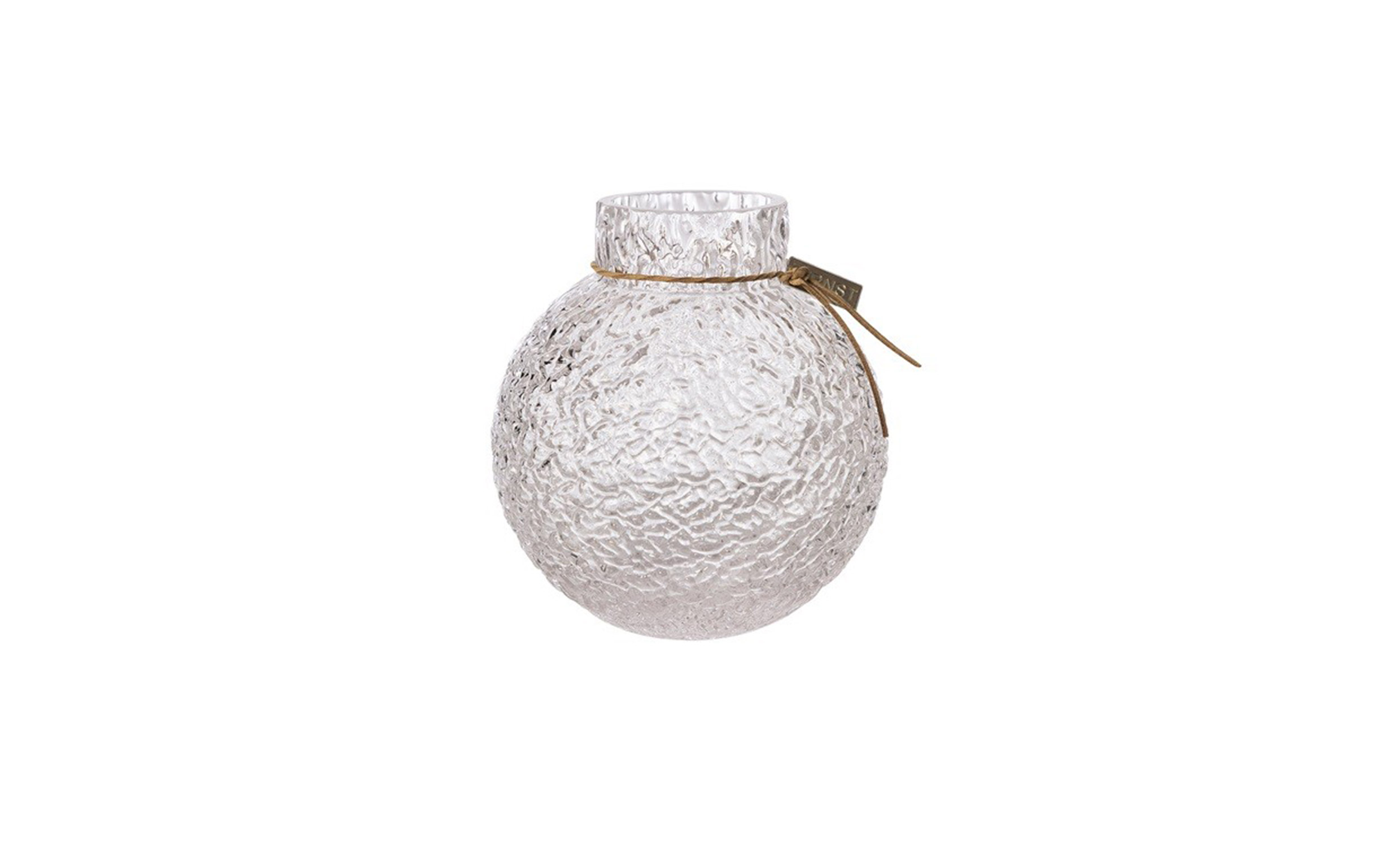 GLASVAS Mnstrad Struktur 22cm Klar