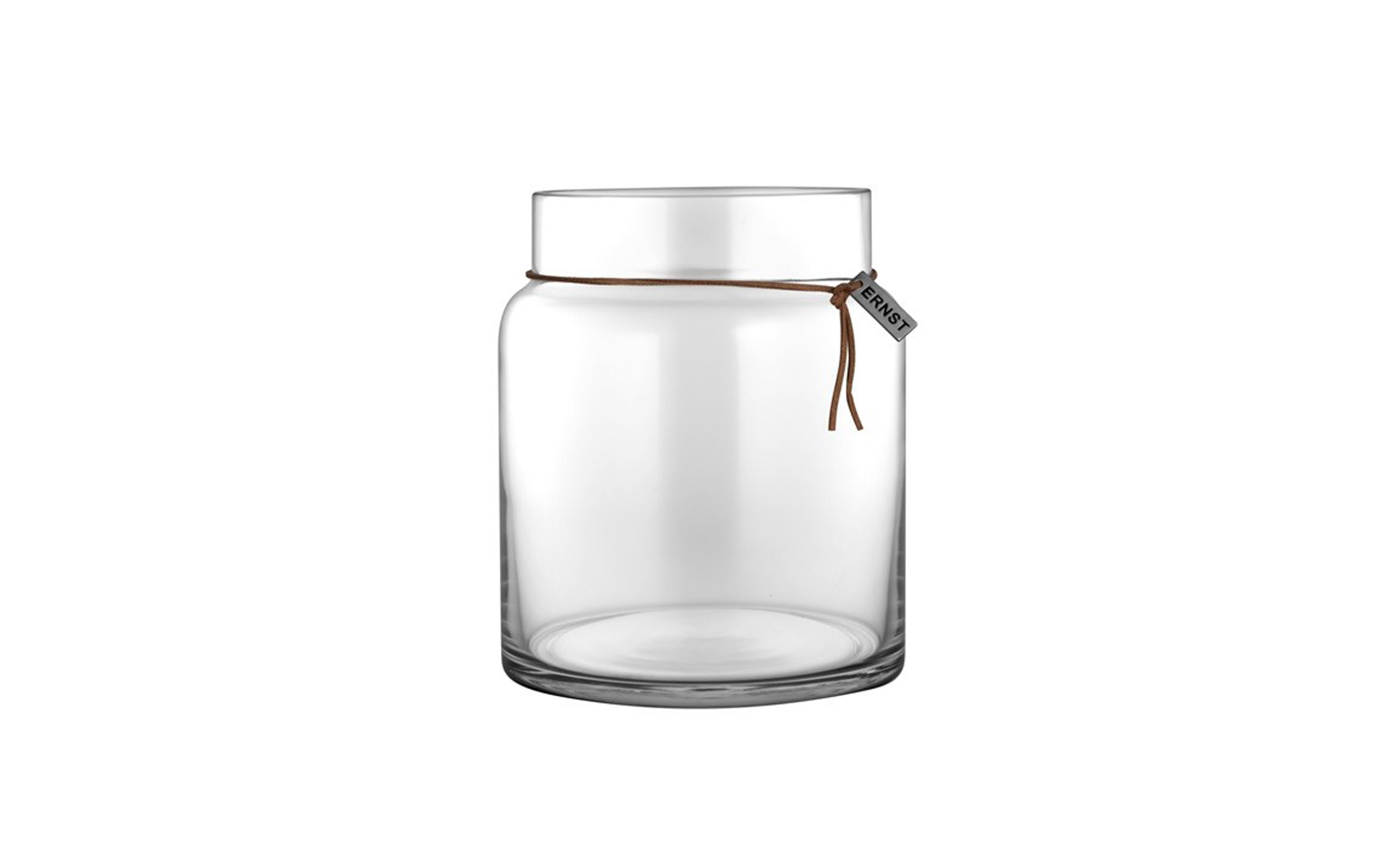 GLASVAS Rak 18cm Klar