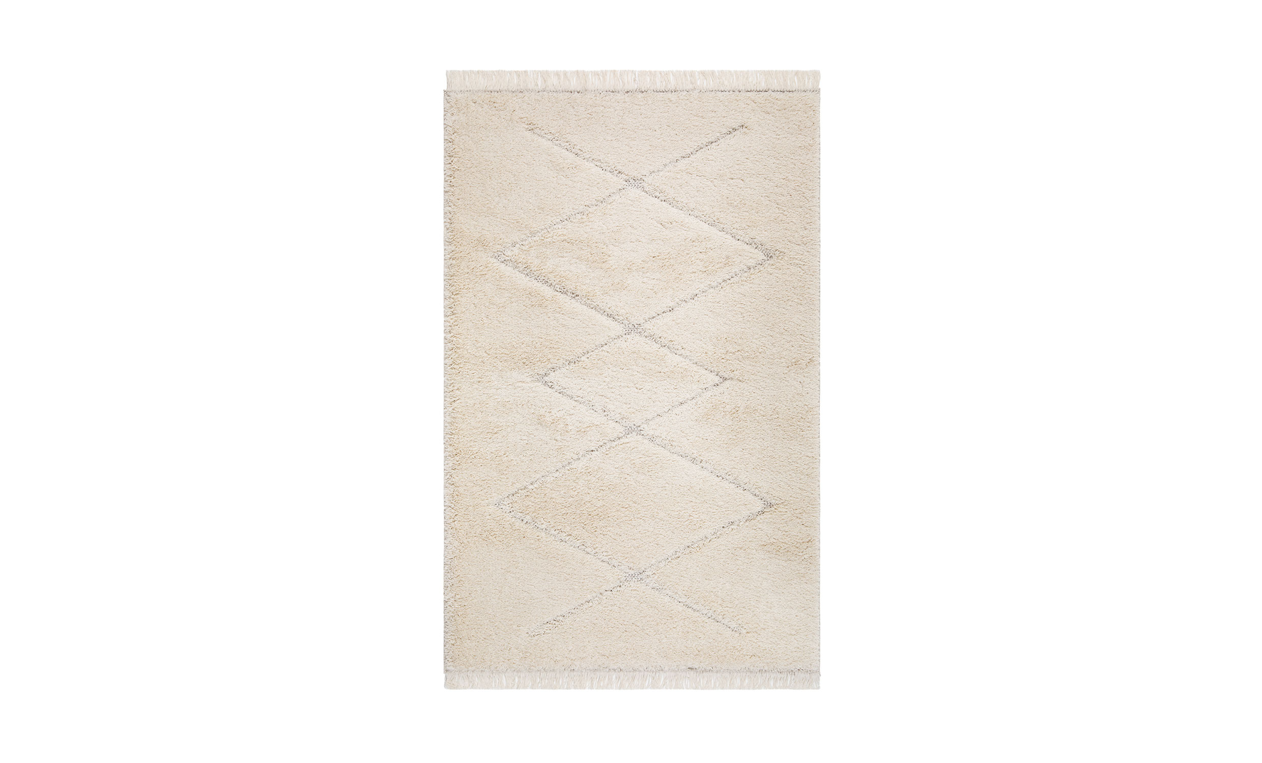 ANTON Matta Berber Vit 195x290