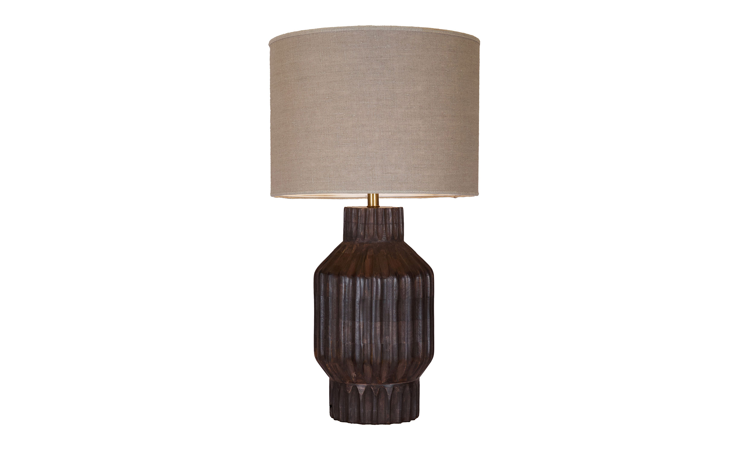 TURI Bordslampa 64cm Mörkbrun