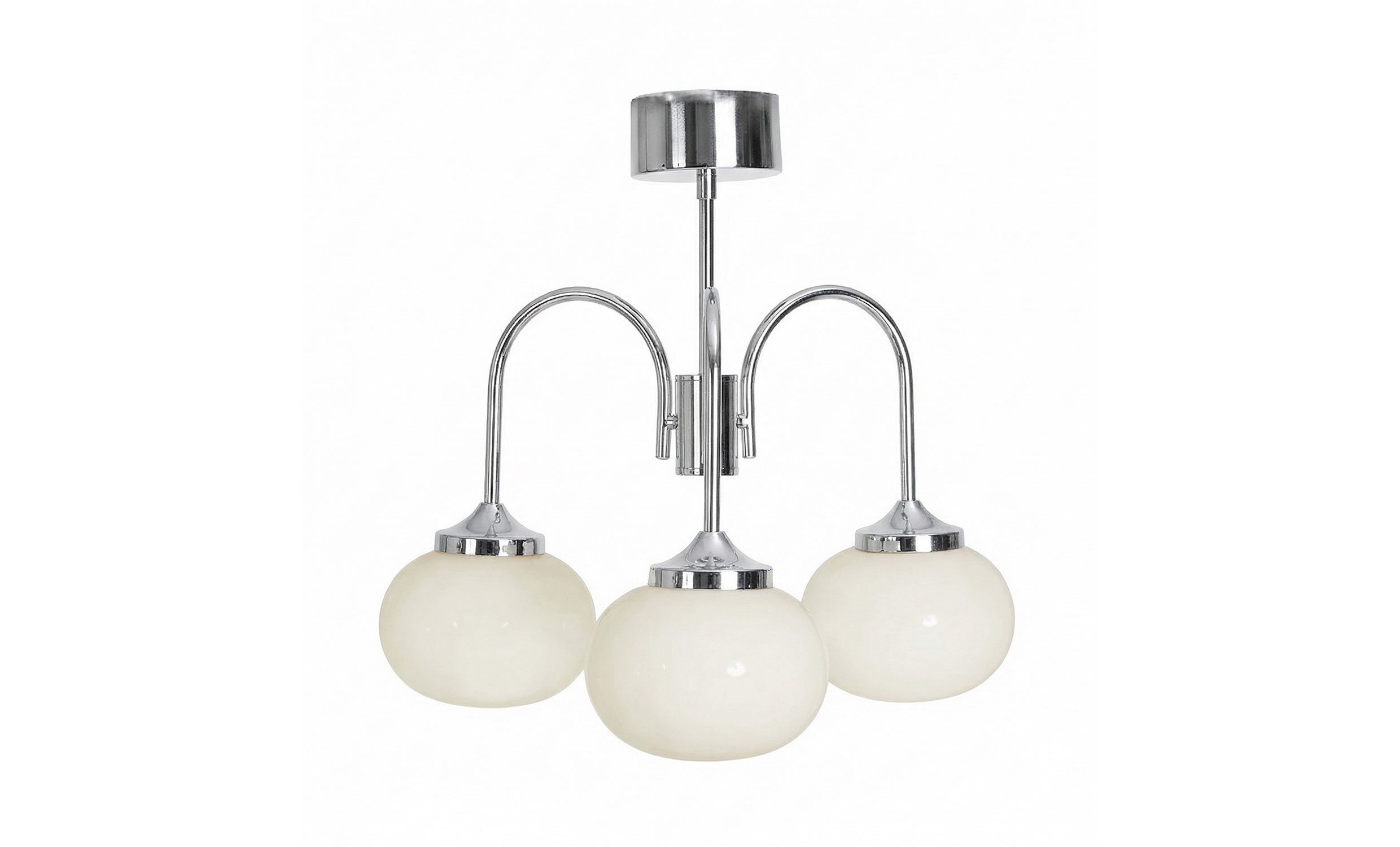 ELSY Plafond H50cm Vit/Krom