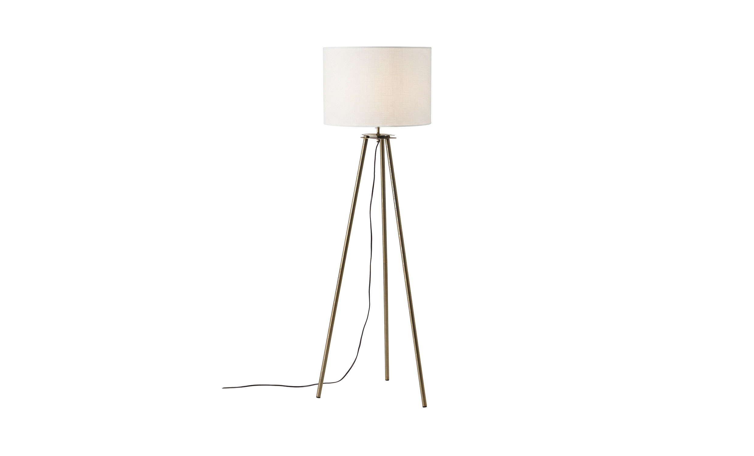 BASE Stativlampa 123cm Antikmässing