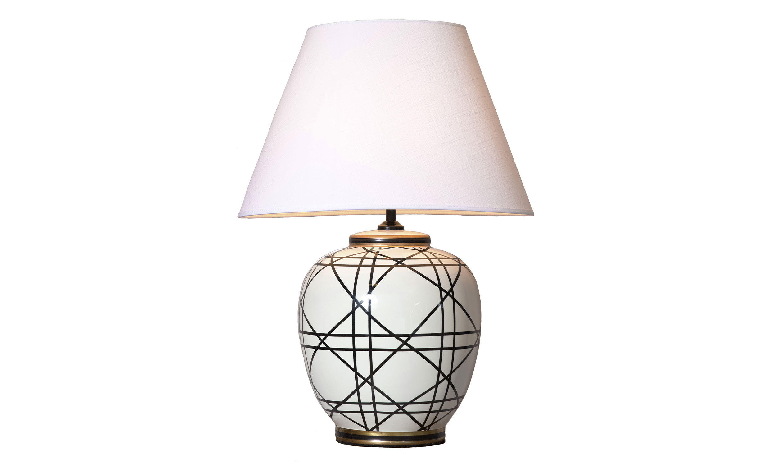 NEW YORK Bordslampa 60cm Svartvit