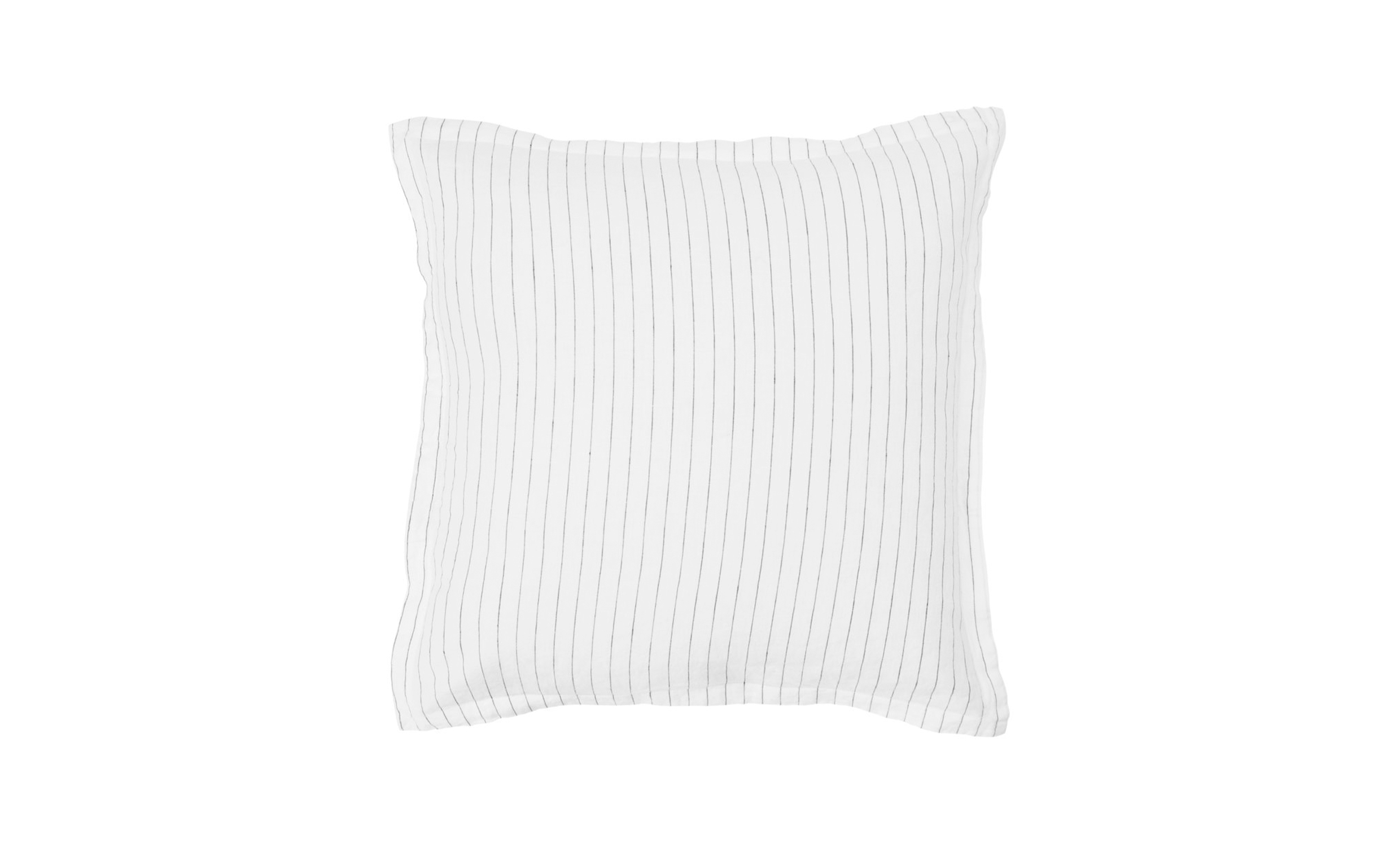GUNHILD Kuddfodral 60x60 Linne Vit/Mrkgr