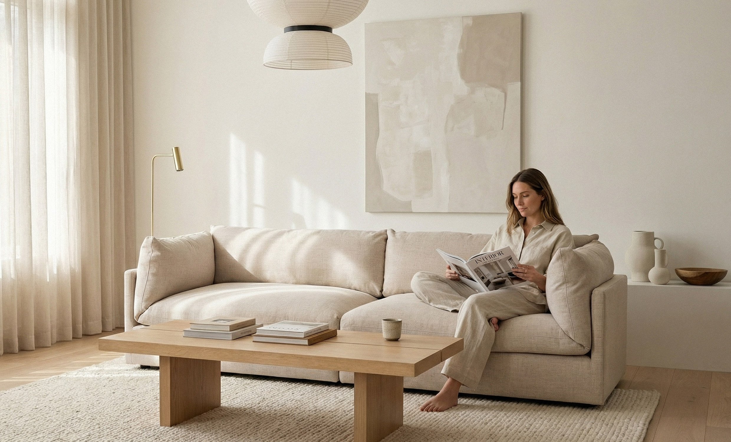 TRIBECA 4-sitssoffa Beige från SoffaDirekt, bild 2