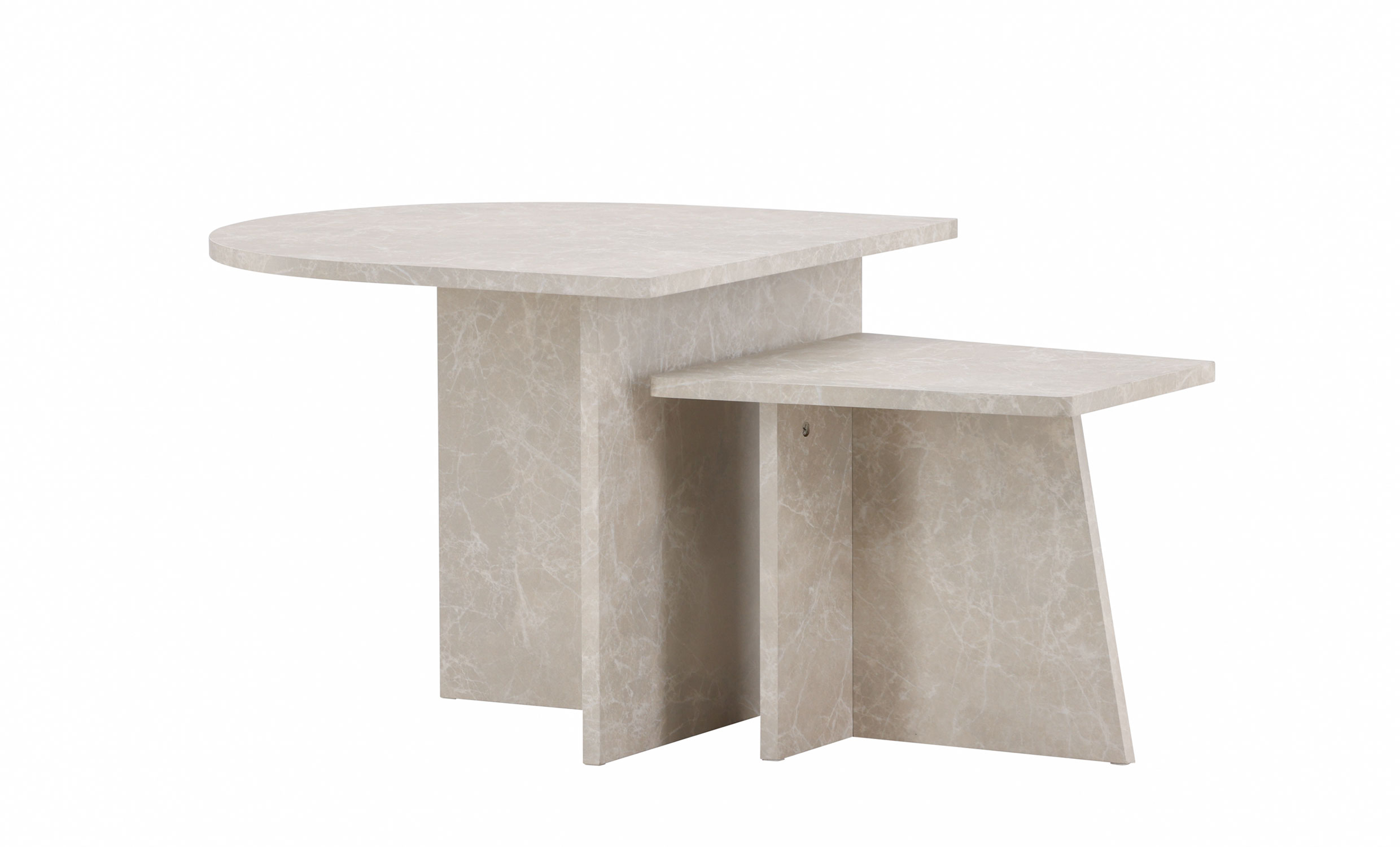 RUTH Soffbord 2-set Beige 