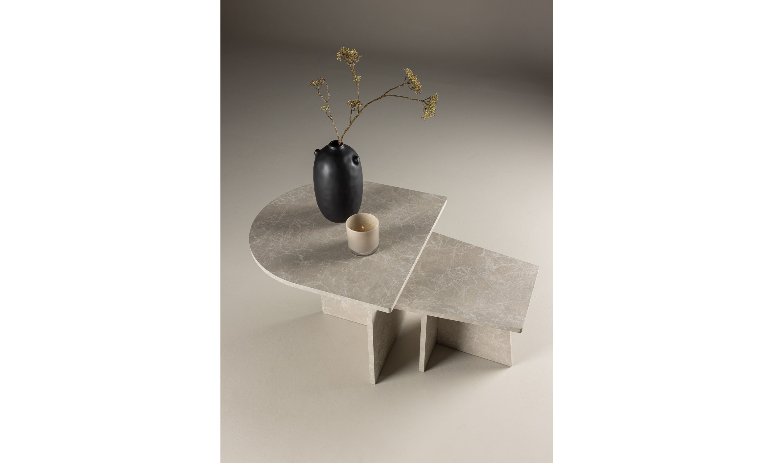 RUTH Soffbord 2-set Beige från SoffaDirekt, bild 2