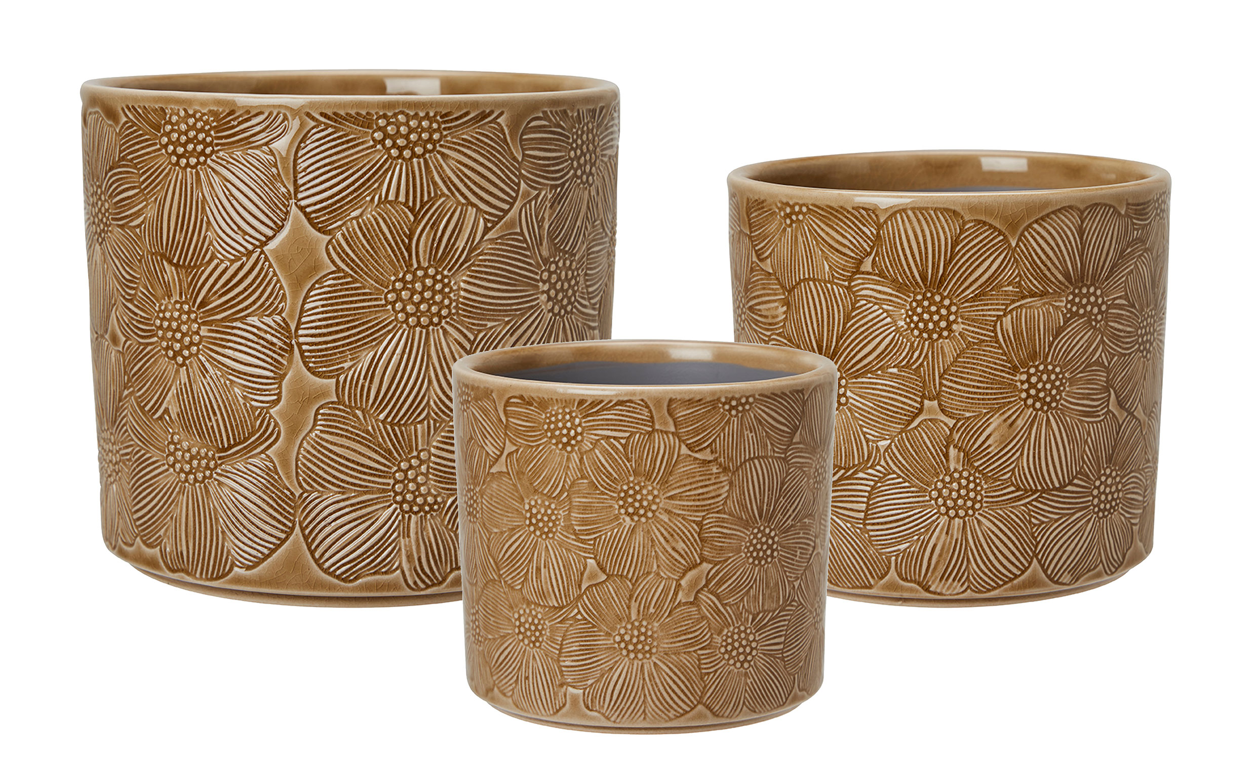 MAEVE Kruka 3-set Beige