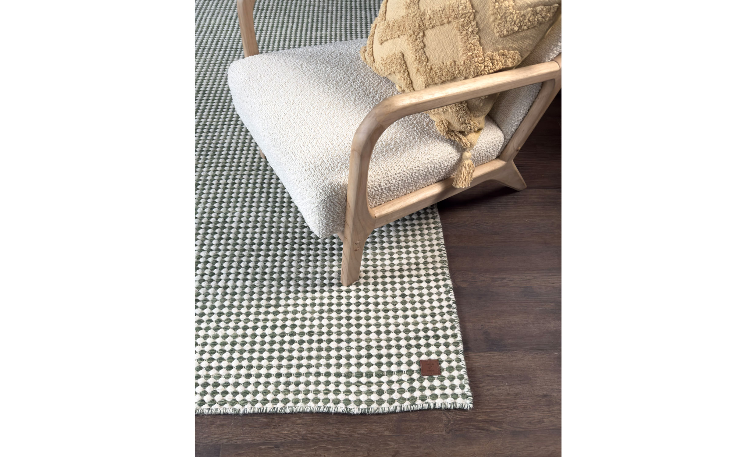 KARO Ullmatta 200x300 Smaragdgrön från SoffaDirekt, bild 2
