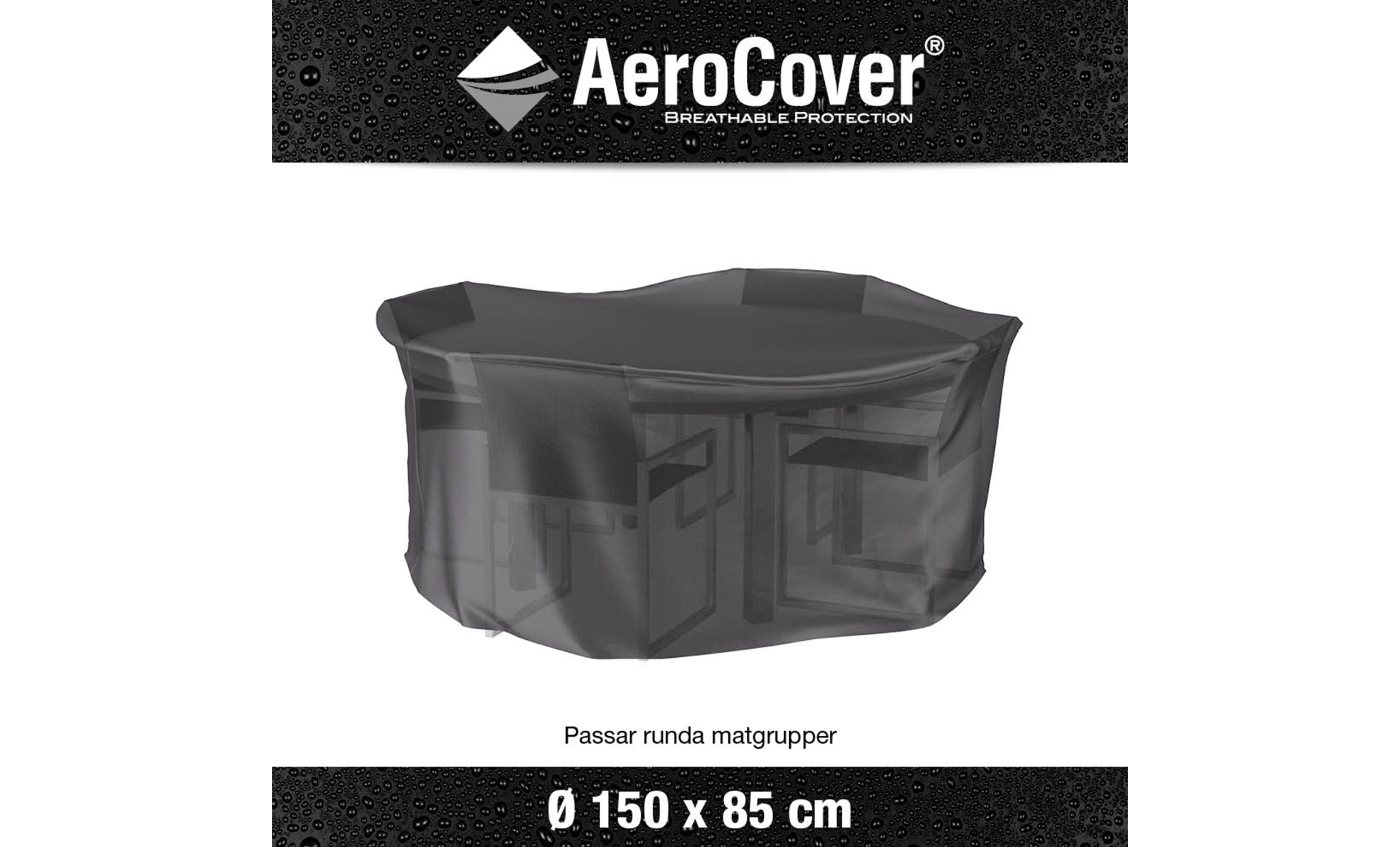 AEROCOVER Mbelskydd Antracit 150xH85