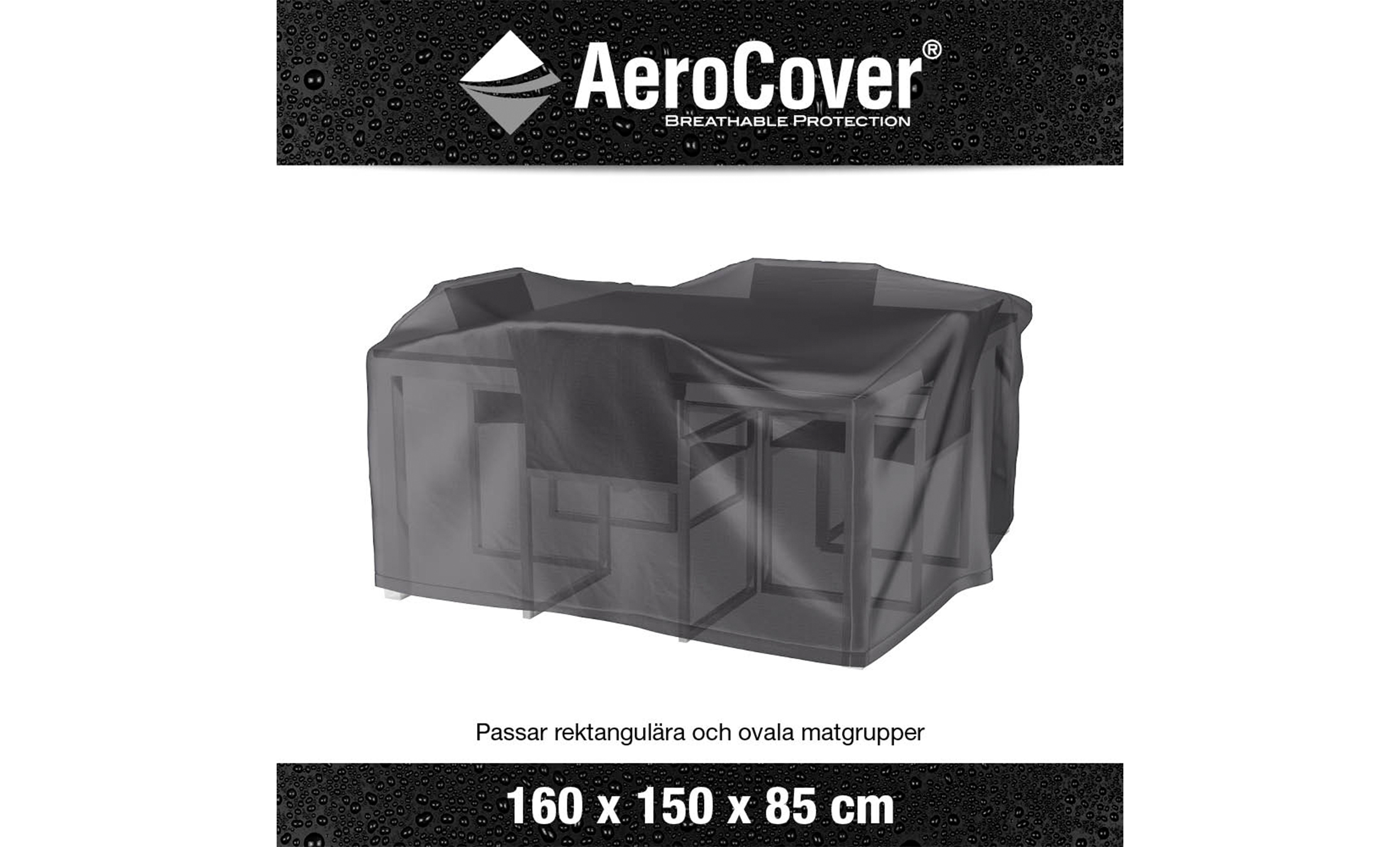 AEROCOVER Mbelskydd 160x150x85 Antracit