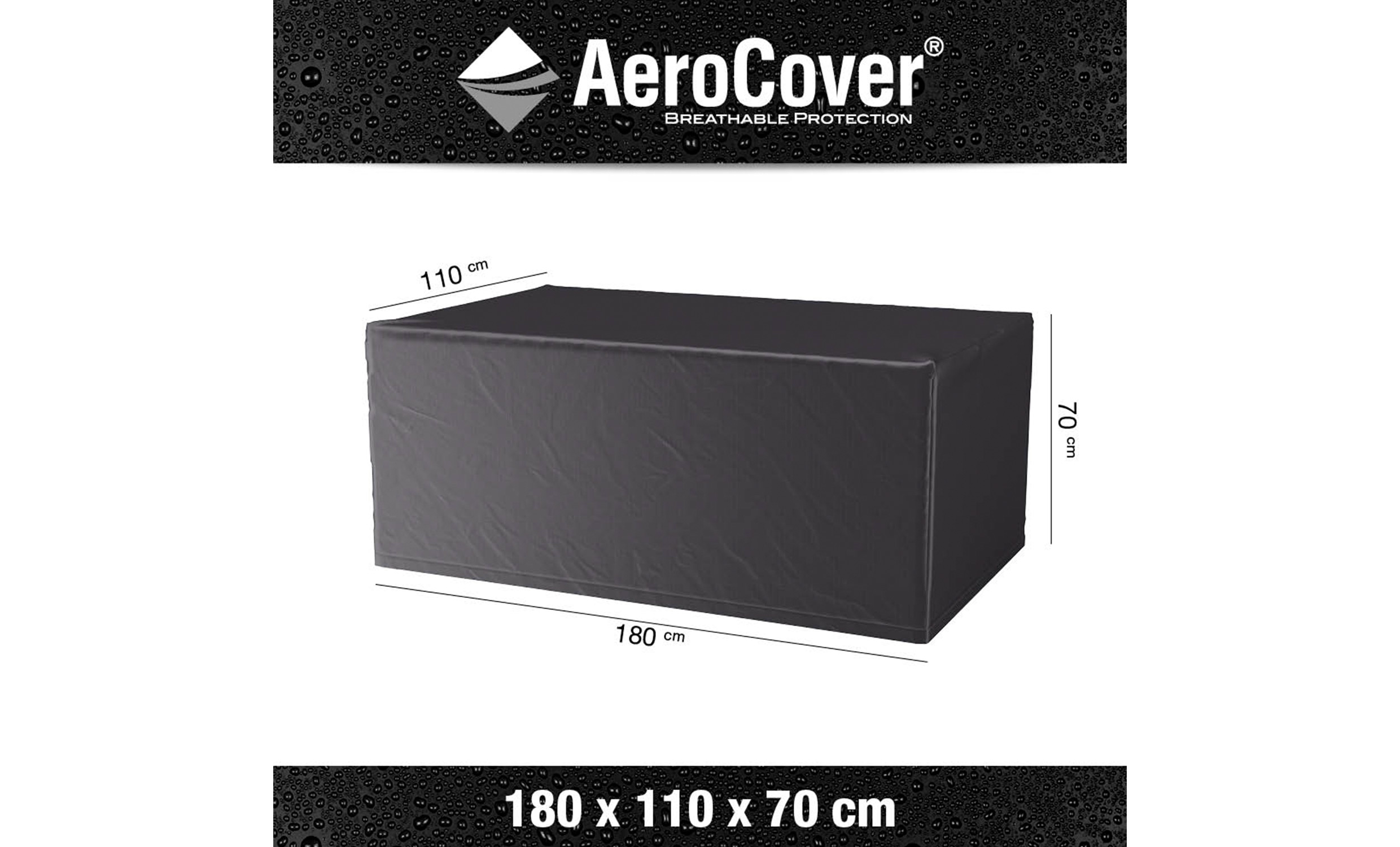 AEROCOVER Mbelskydd Antracit 180x110xH70