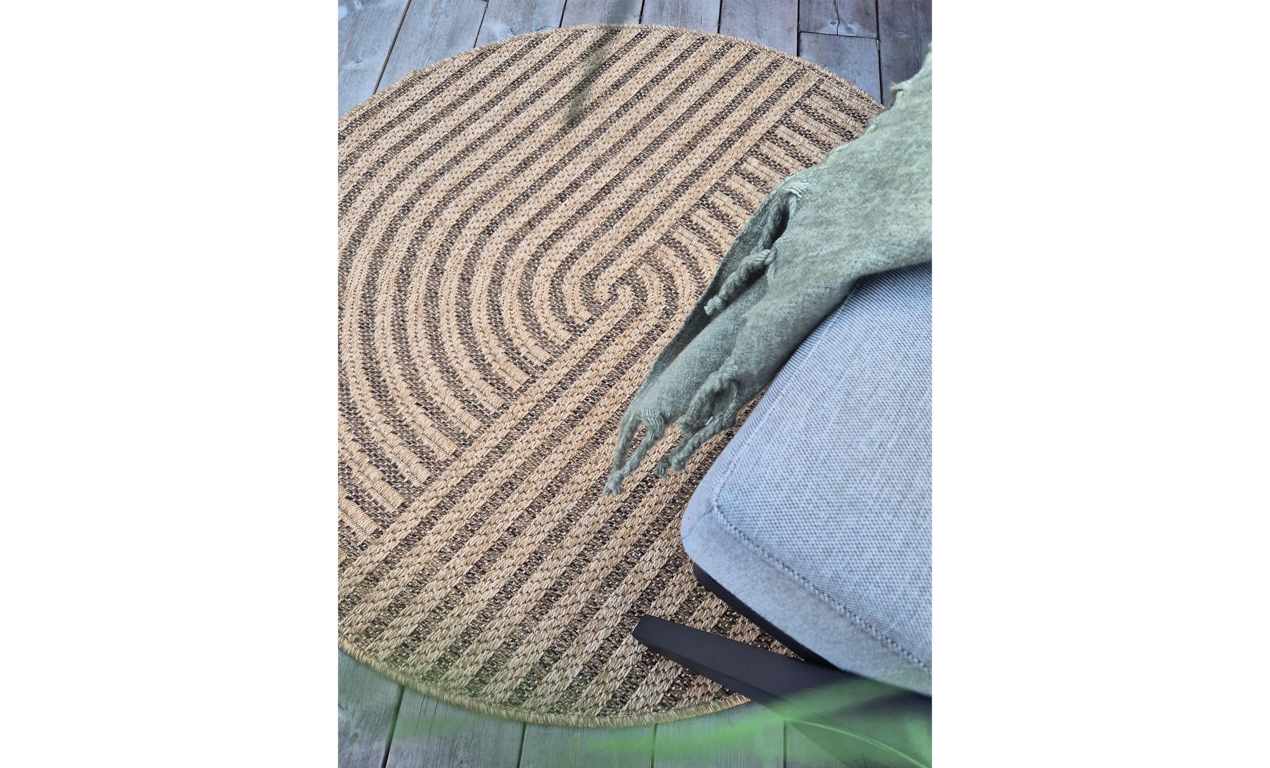 ORIGO Classic Matta Rund 200 Natur från SoffaDirekt, bild 2