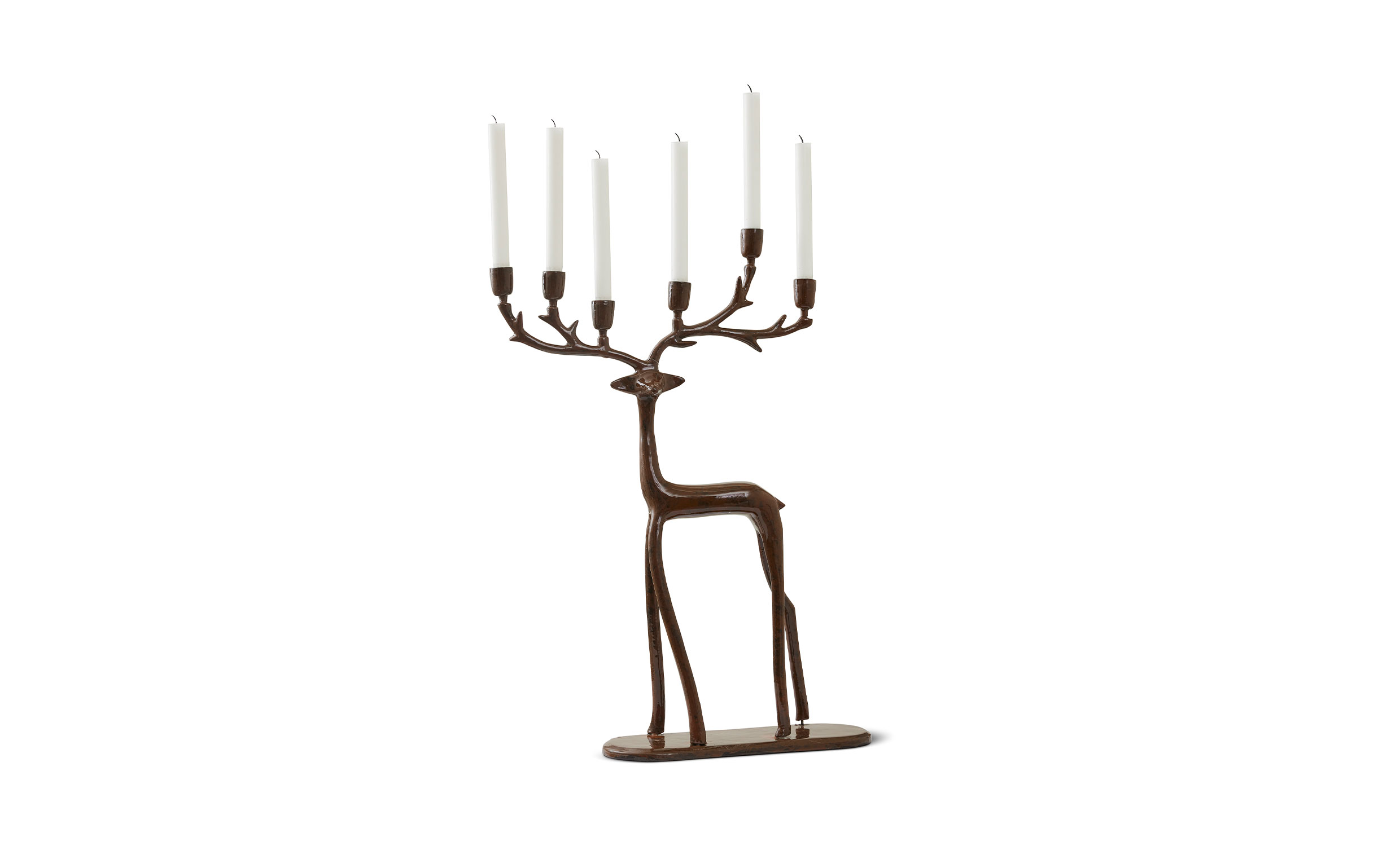 ANIMALIA DEER  Ljusstake Brun