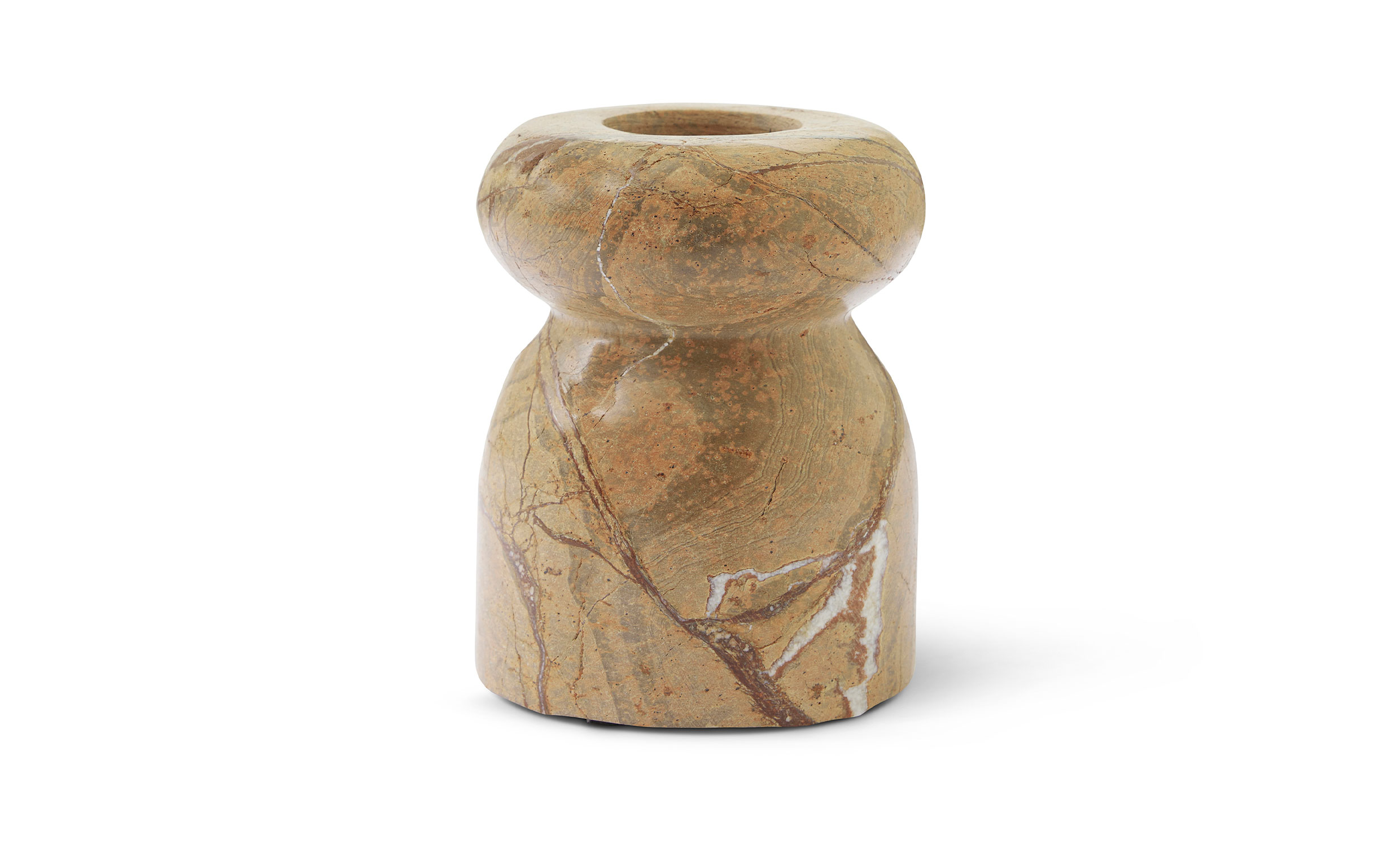 NYRA Ljusstake Marmor Beige