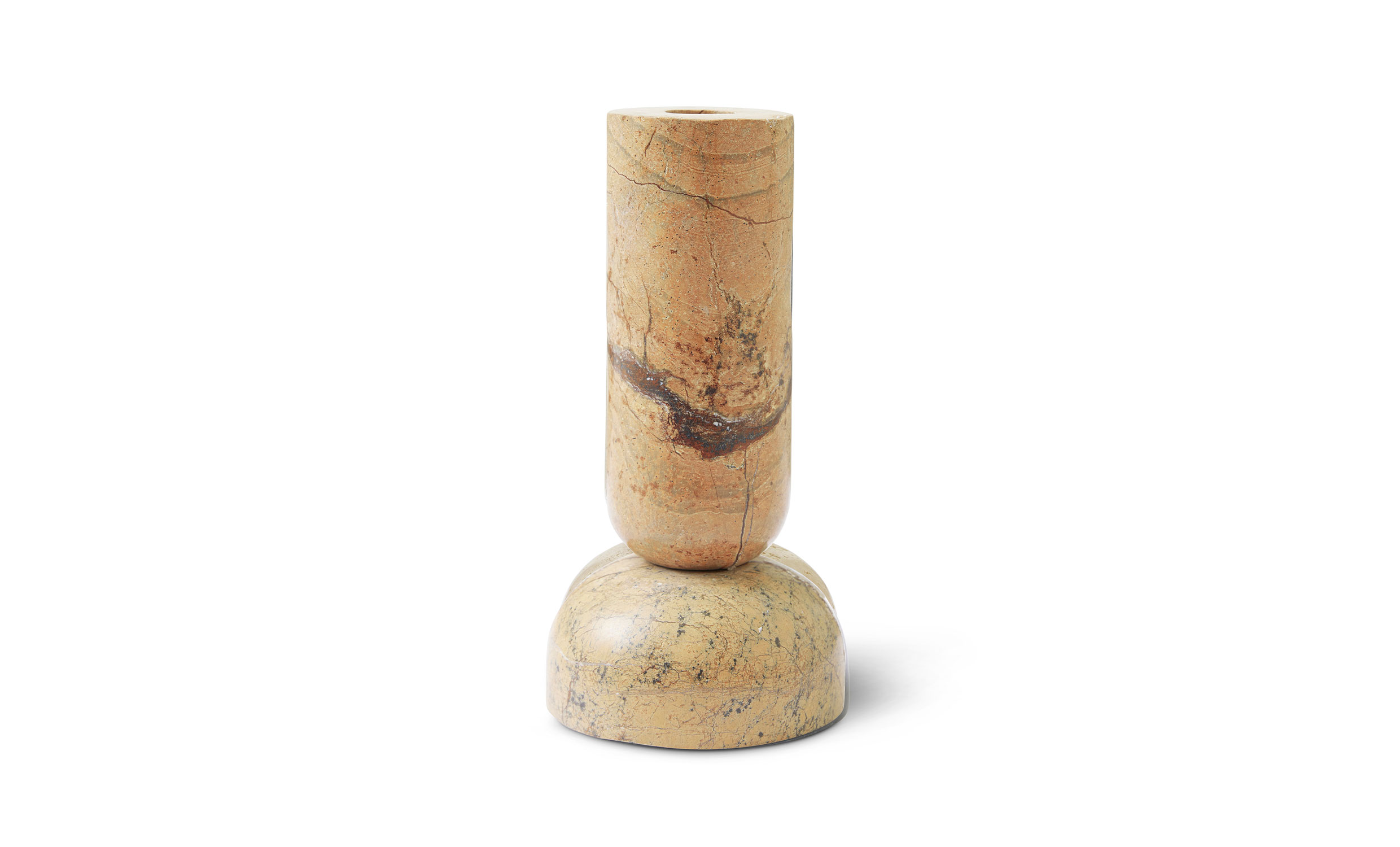 CYRENE Ljusstake Marmor Beige