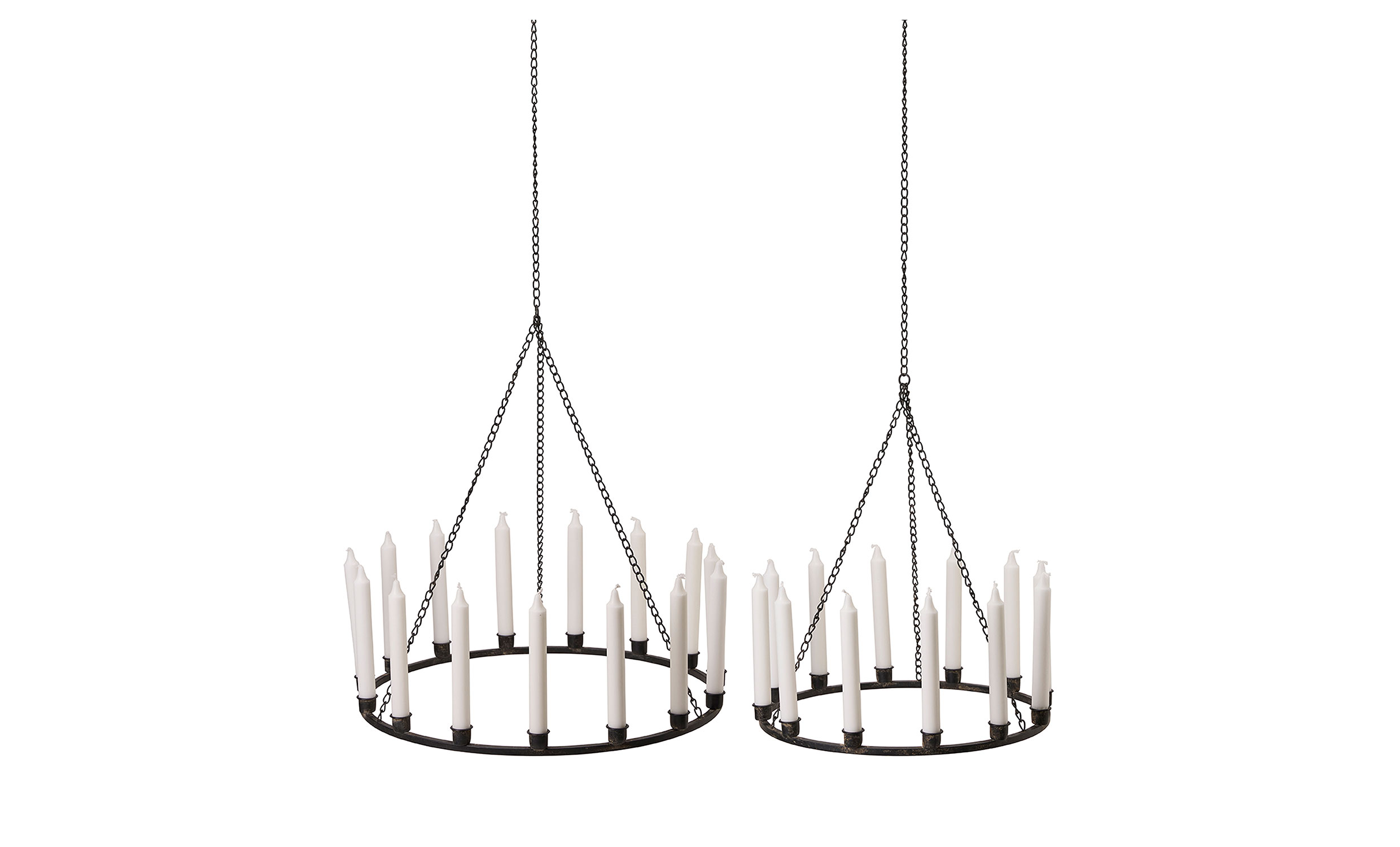 IDUN Ljusring 2-set Svart