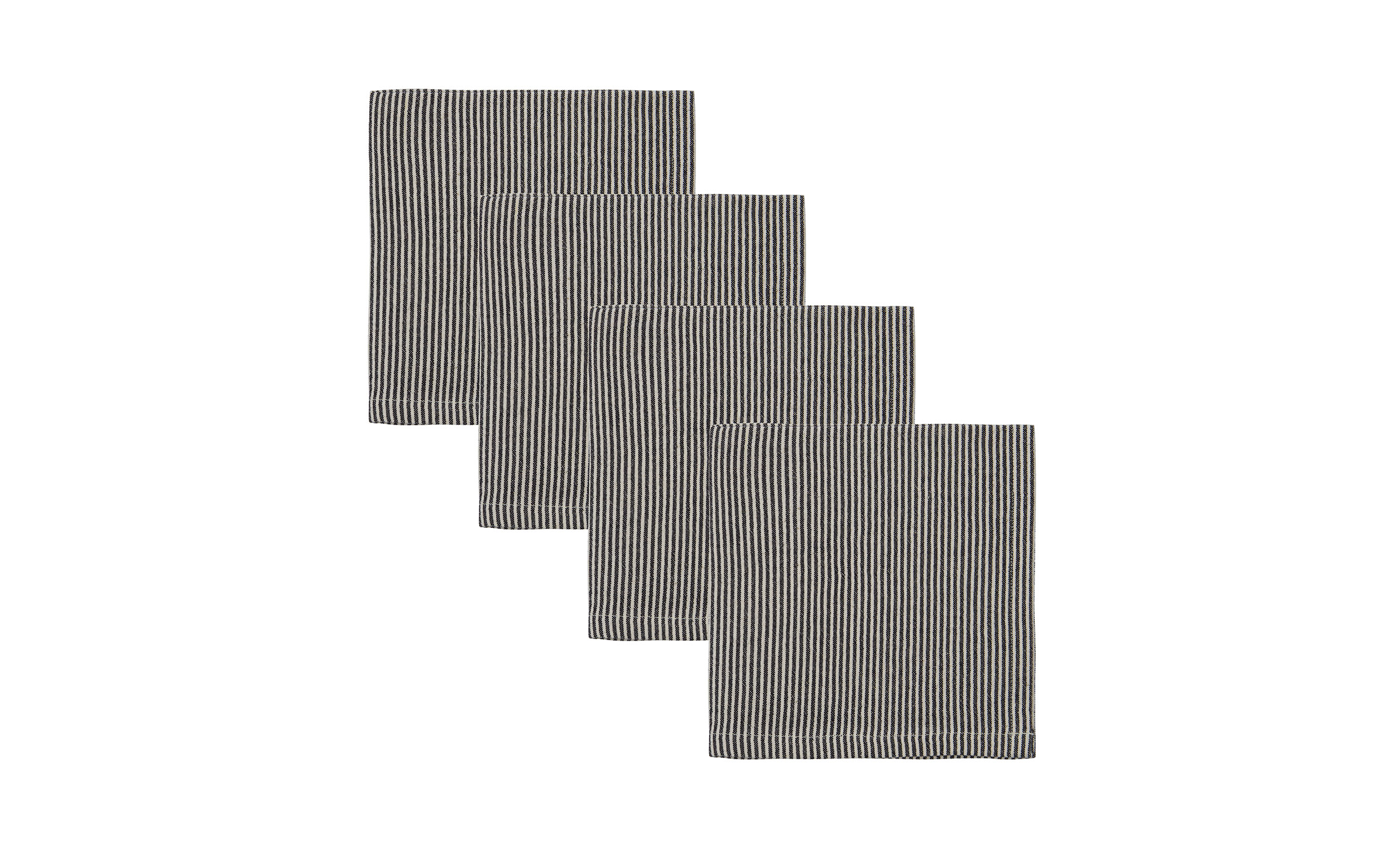 BLOCK Servetter 40x40 Sand/Svart 4-P