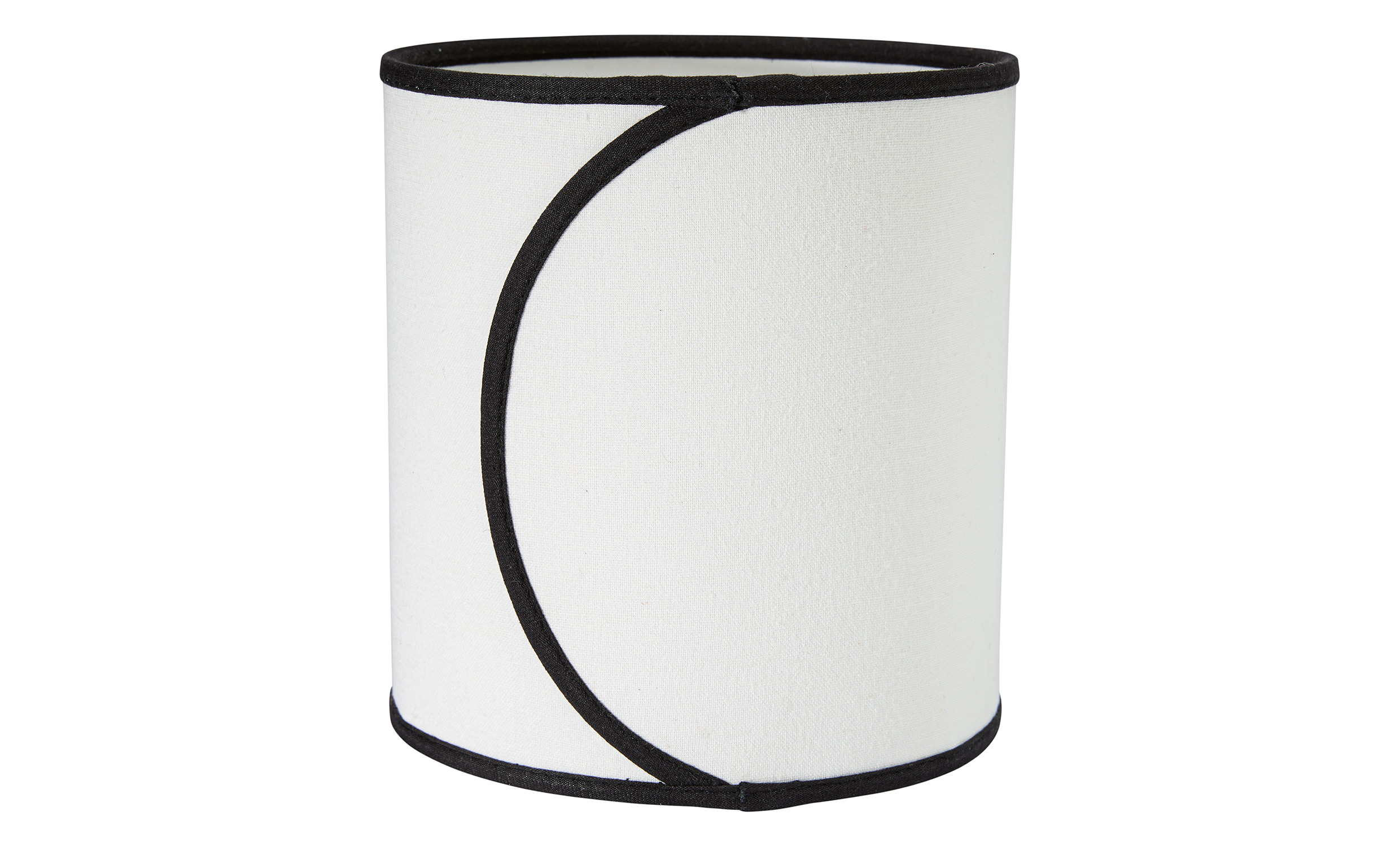 AVA Lampskrm 20cm Offwhite/Svart