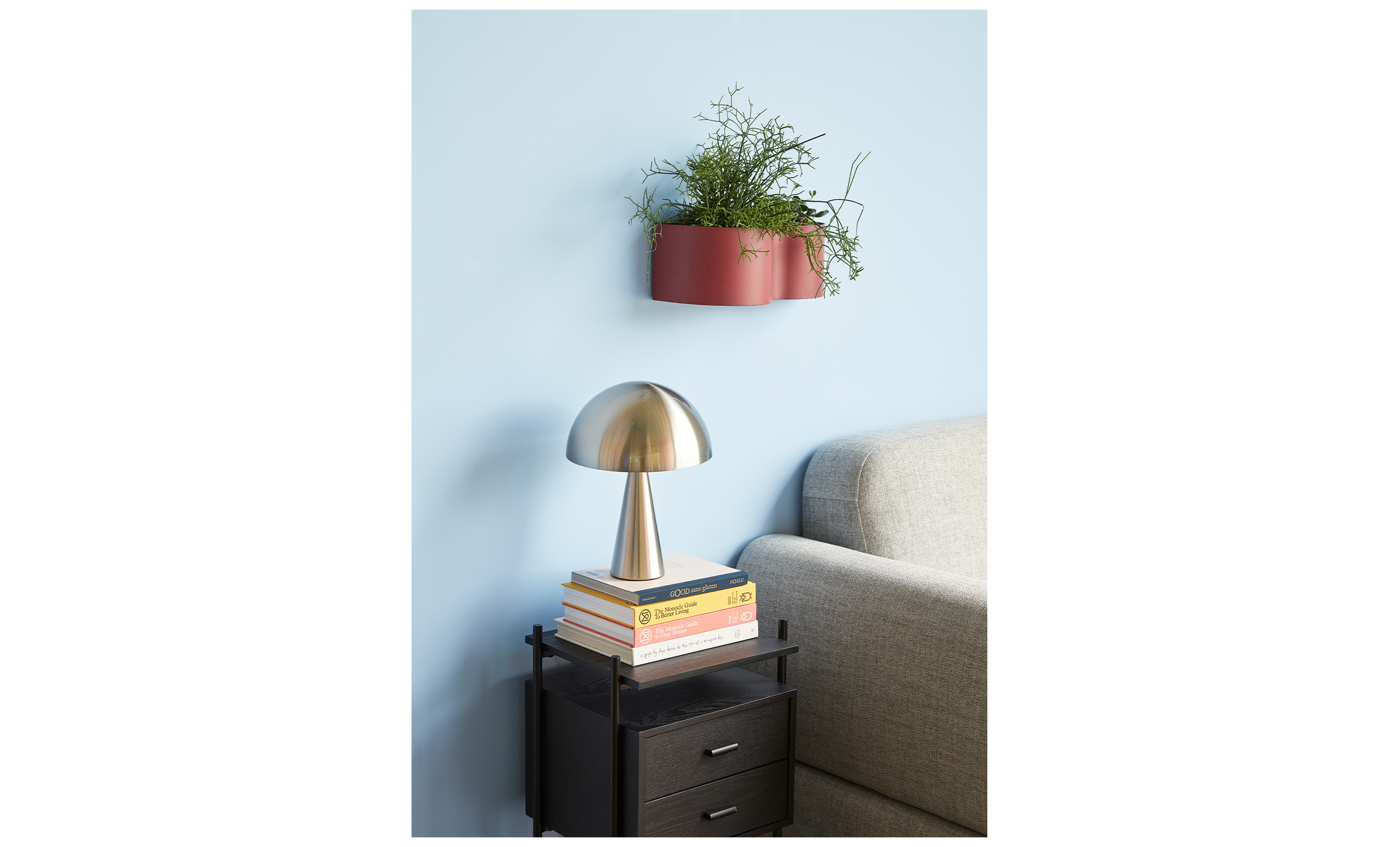 MUSH Bordslampa Liten Rostfri från Hübsch, bild 2