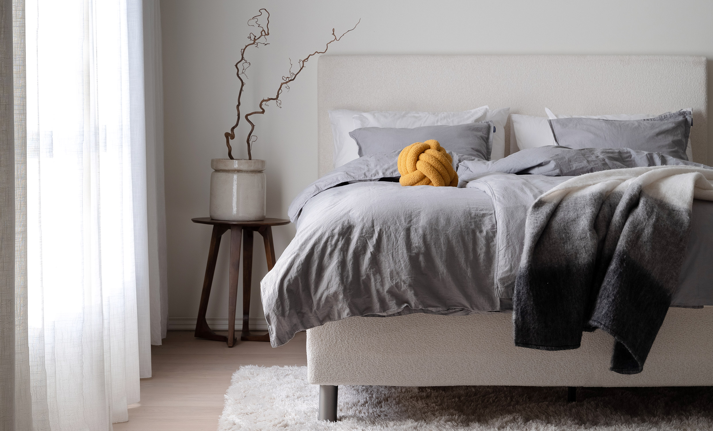 ÄNGSVIK 180 Sängpaket Beige från SoffaDirekt, bild 2