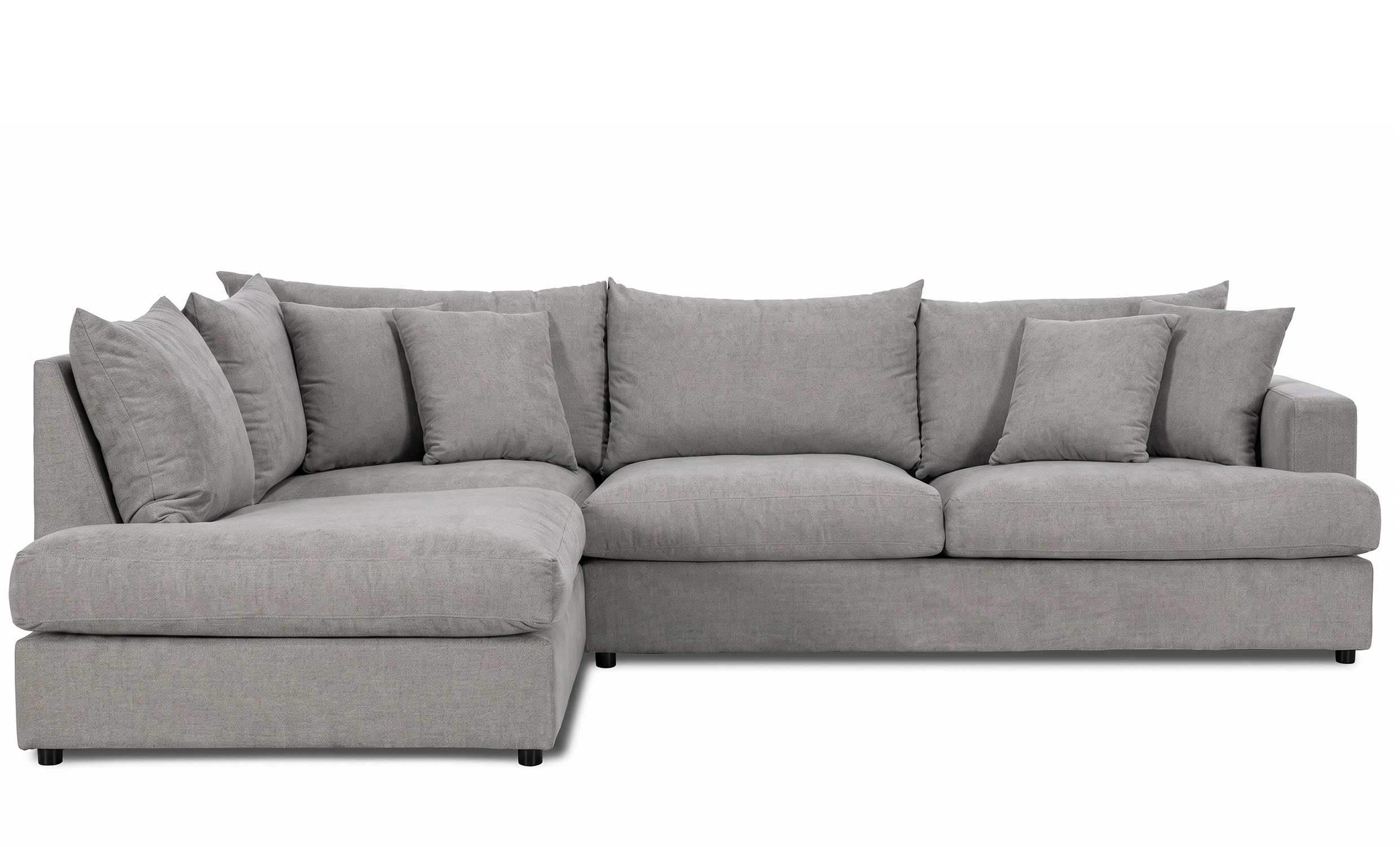 BOLNUEVO L-Soffa Vänster Grå