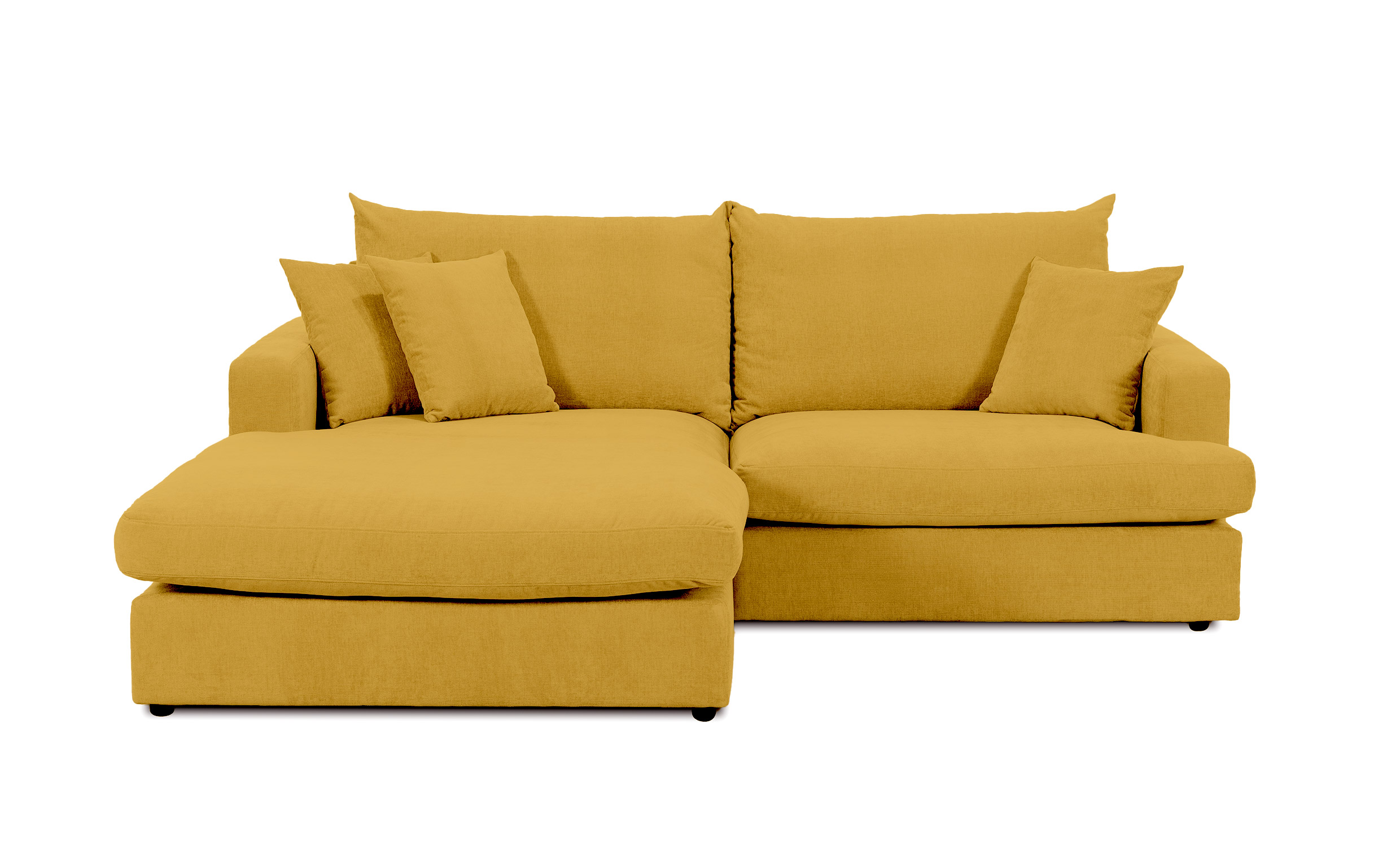 BOLNUEVO Divansoffa V�nster Senapsgul