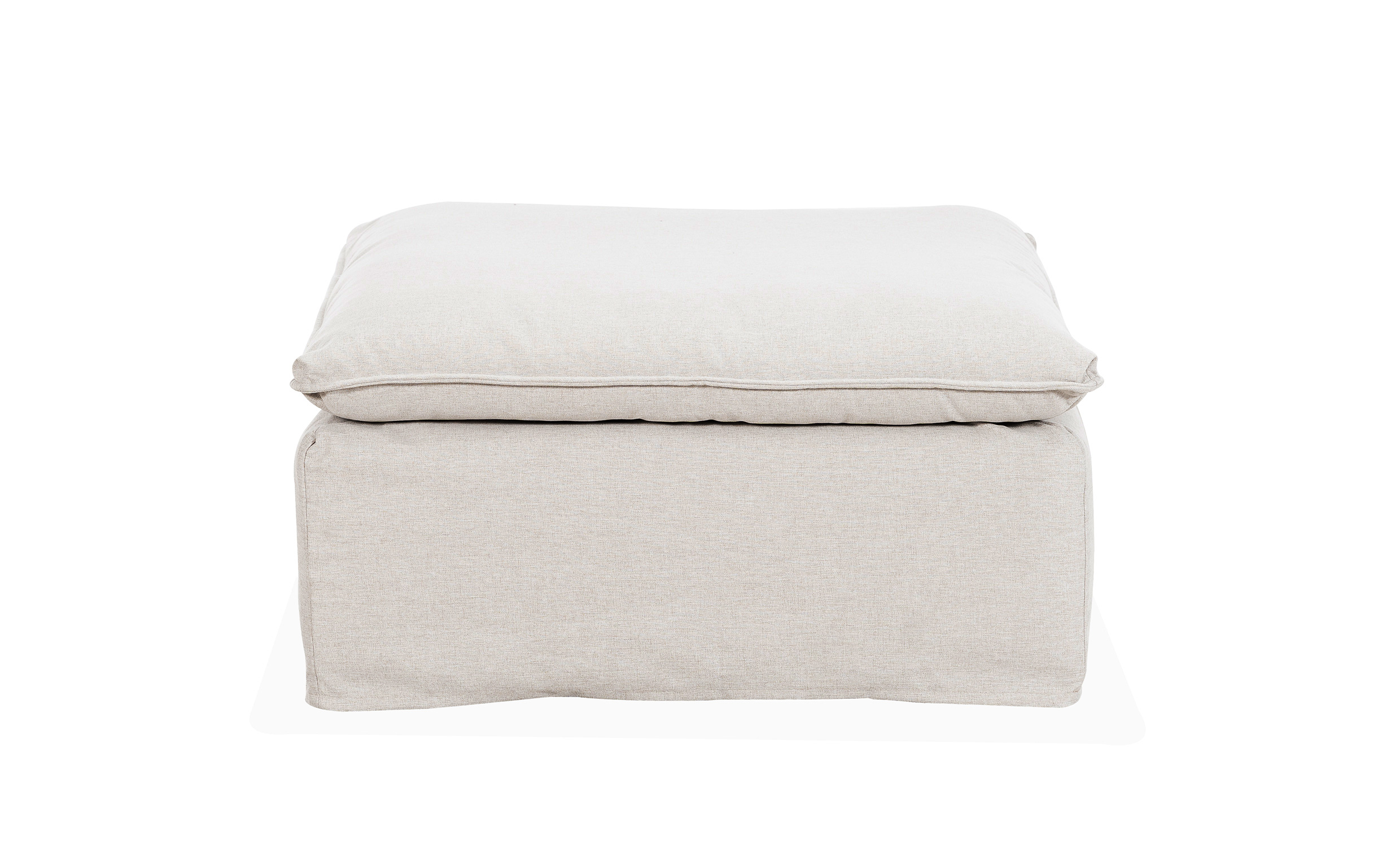DOVER Grand Deluxe Fotpall Greige från SoffaDirekt, bild 2
