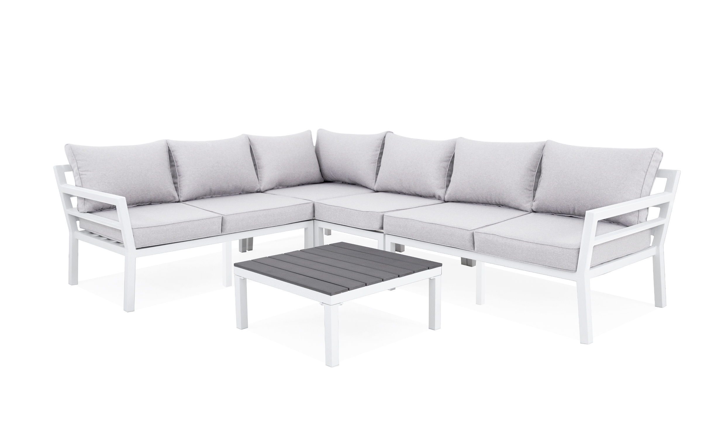 GRINDA Loungegrupp Lågt Bord + Fåtölj