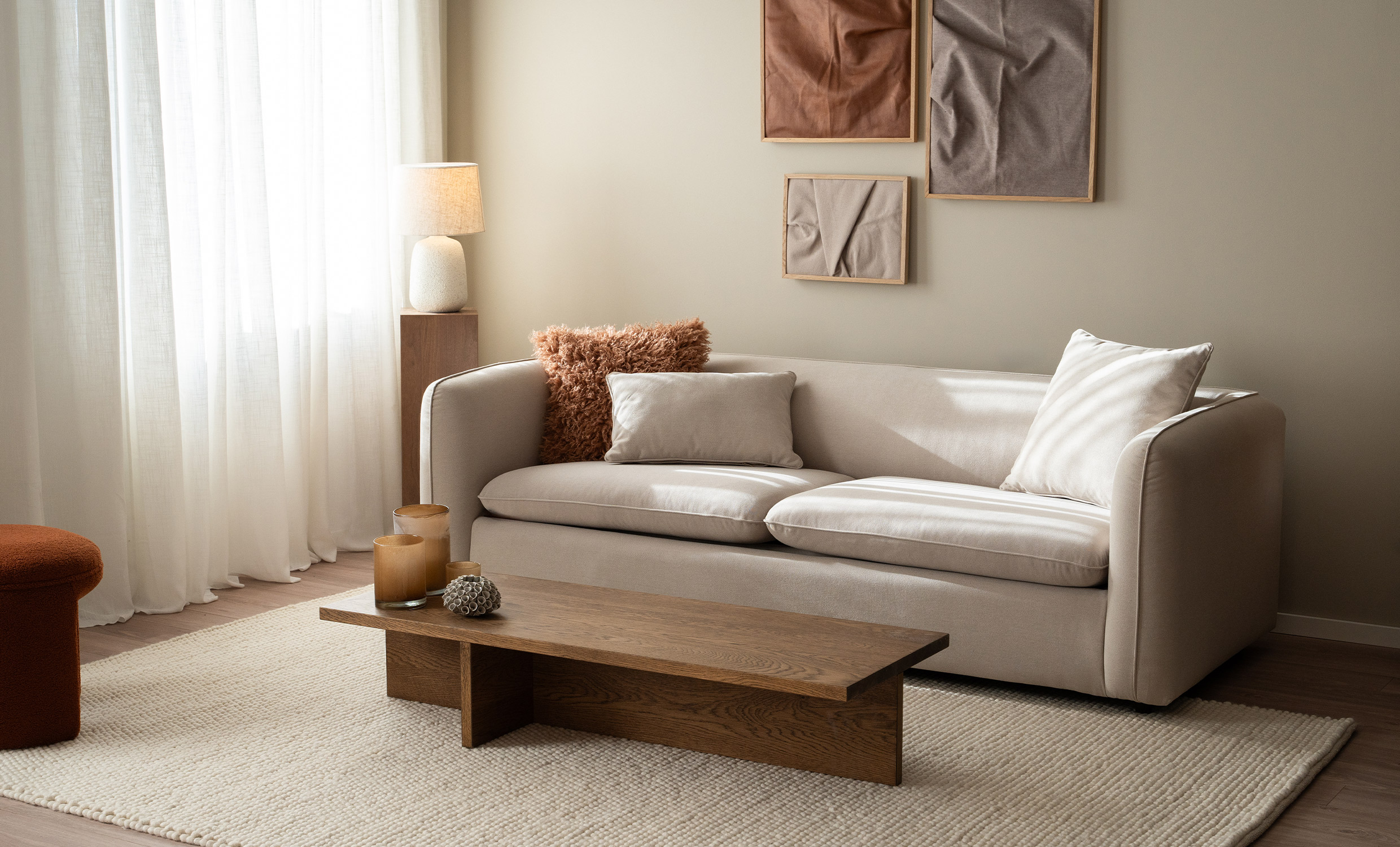 ARENDAL Bäddsoffa Beige från SoffaDirekt, bild 2
