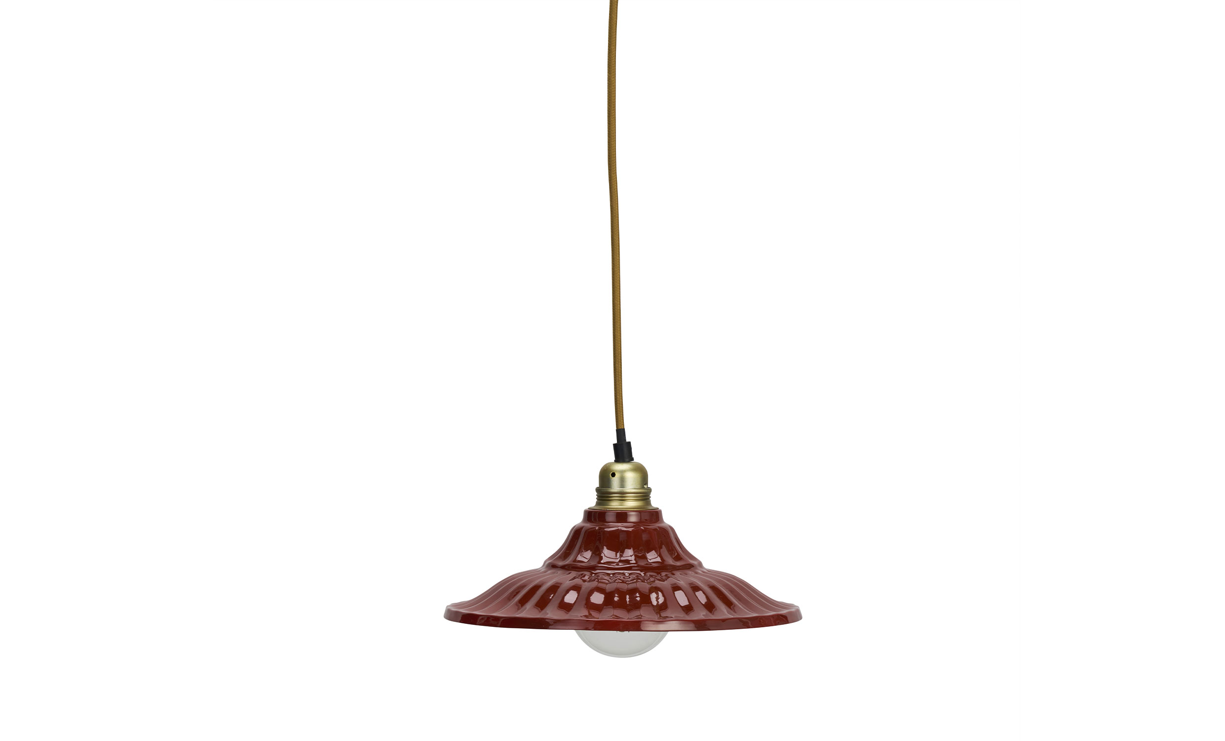 TAKLAMPA D26 Mörkröd