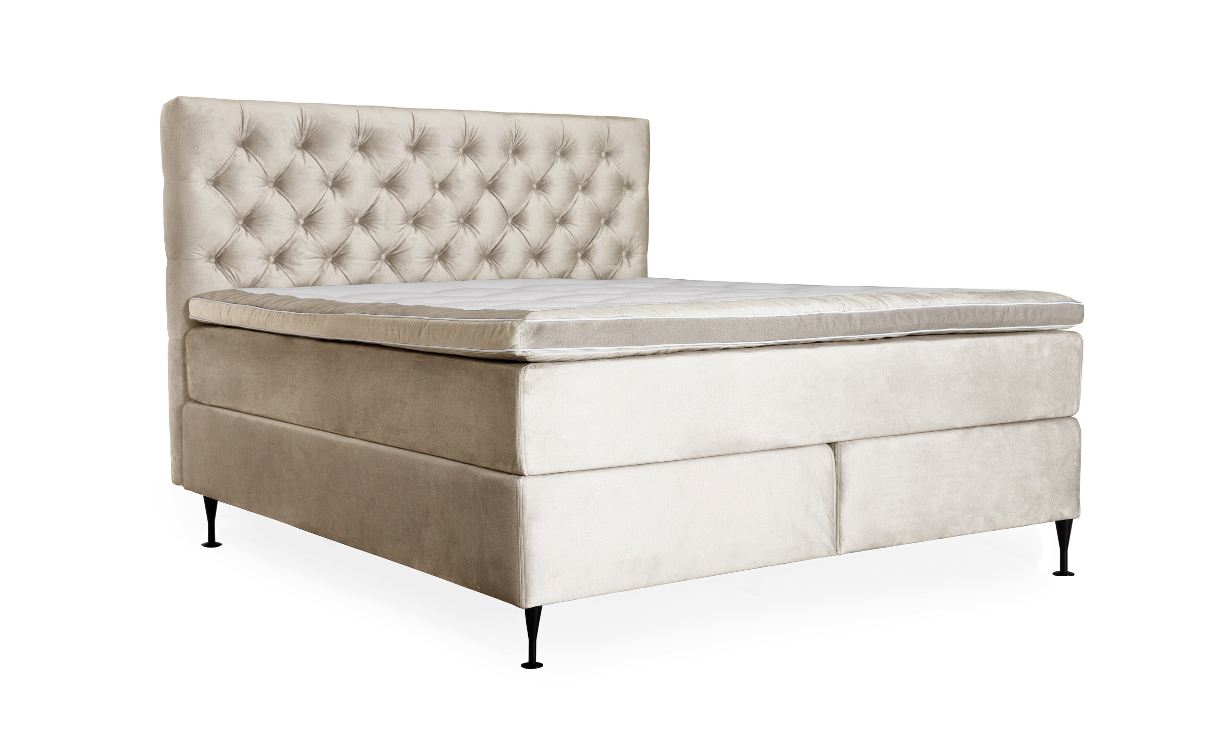 OPERA 140 Sängpaket Sammet Beige från SoffaDirekt, bild 2