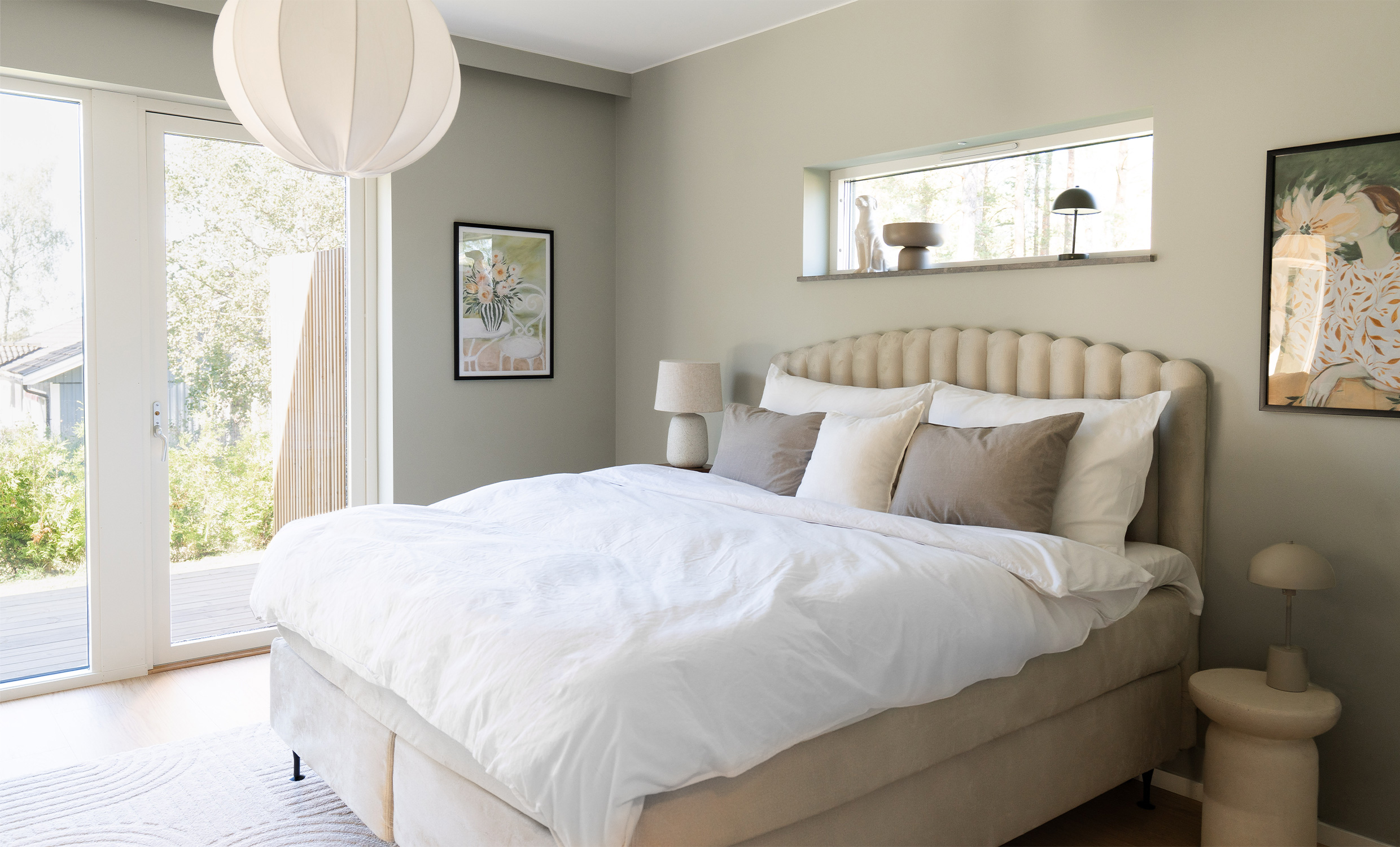 OPERA/PRIMO HIGH 140 Sängpaket Sammet Beige från SoffaDirekt, bild 2