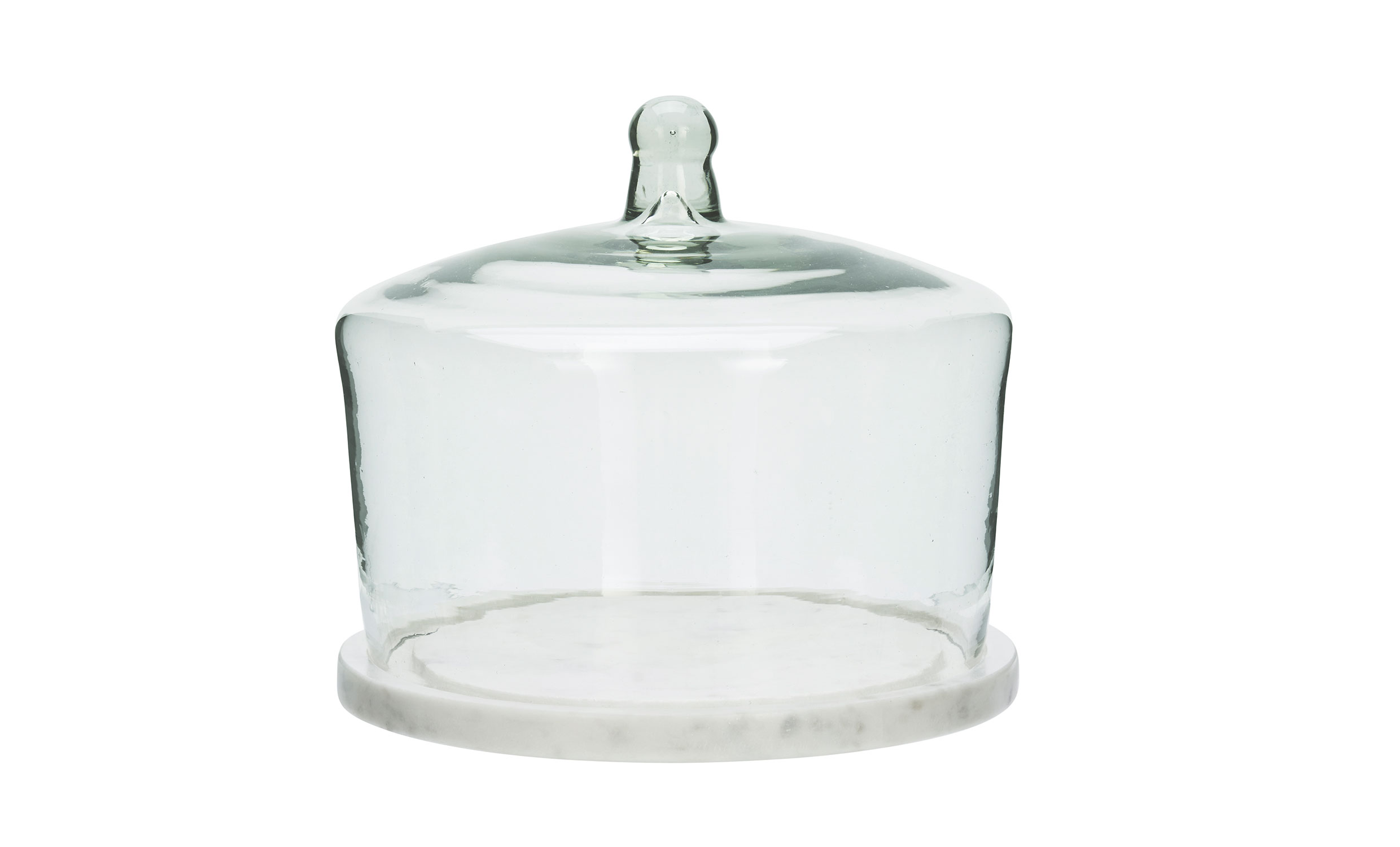 GLASKUPA Med Marmorfat L